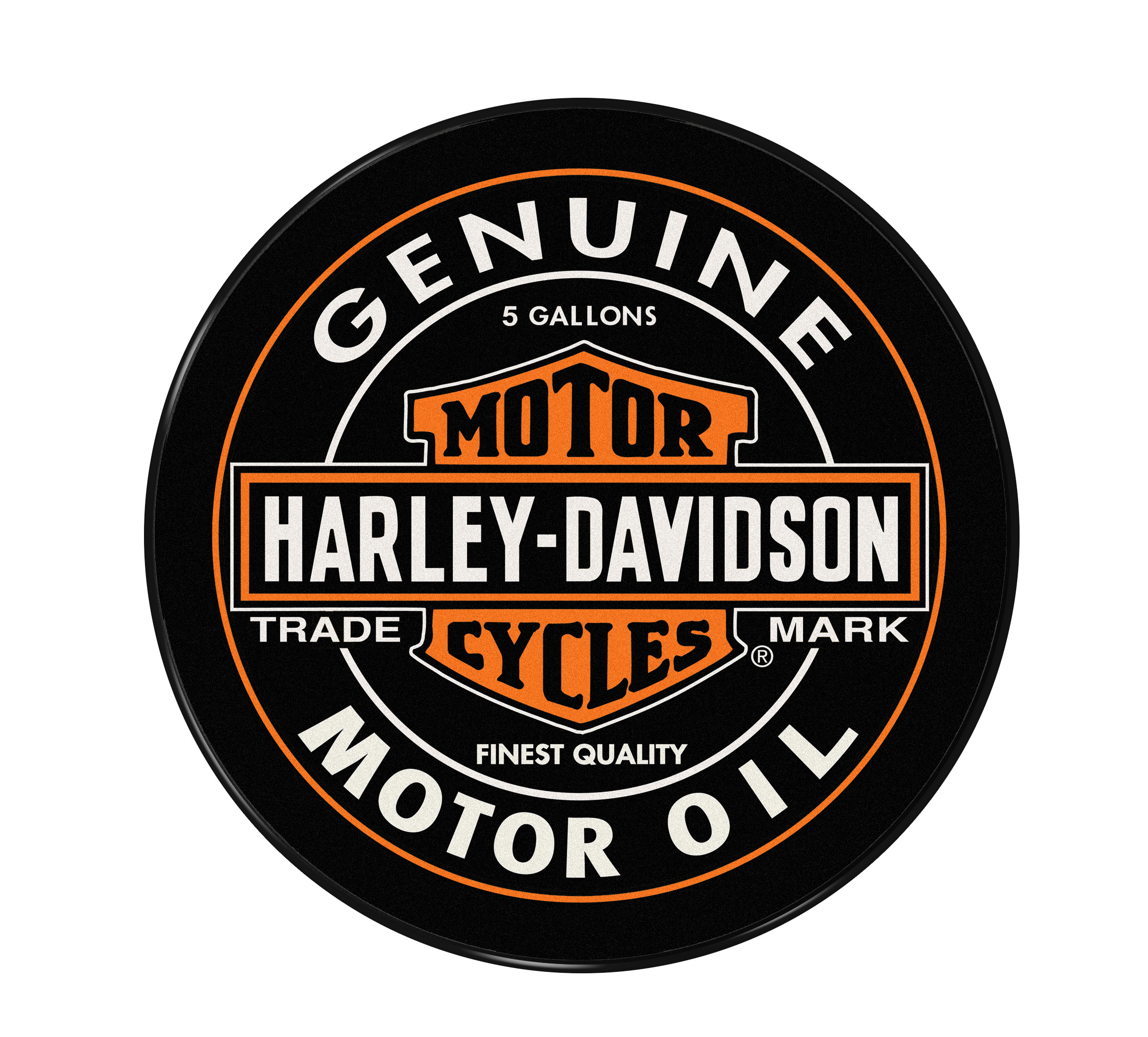 H-D Oil Can with Backrest Bar Stool