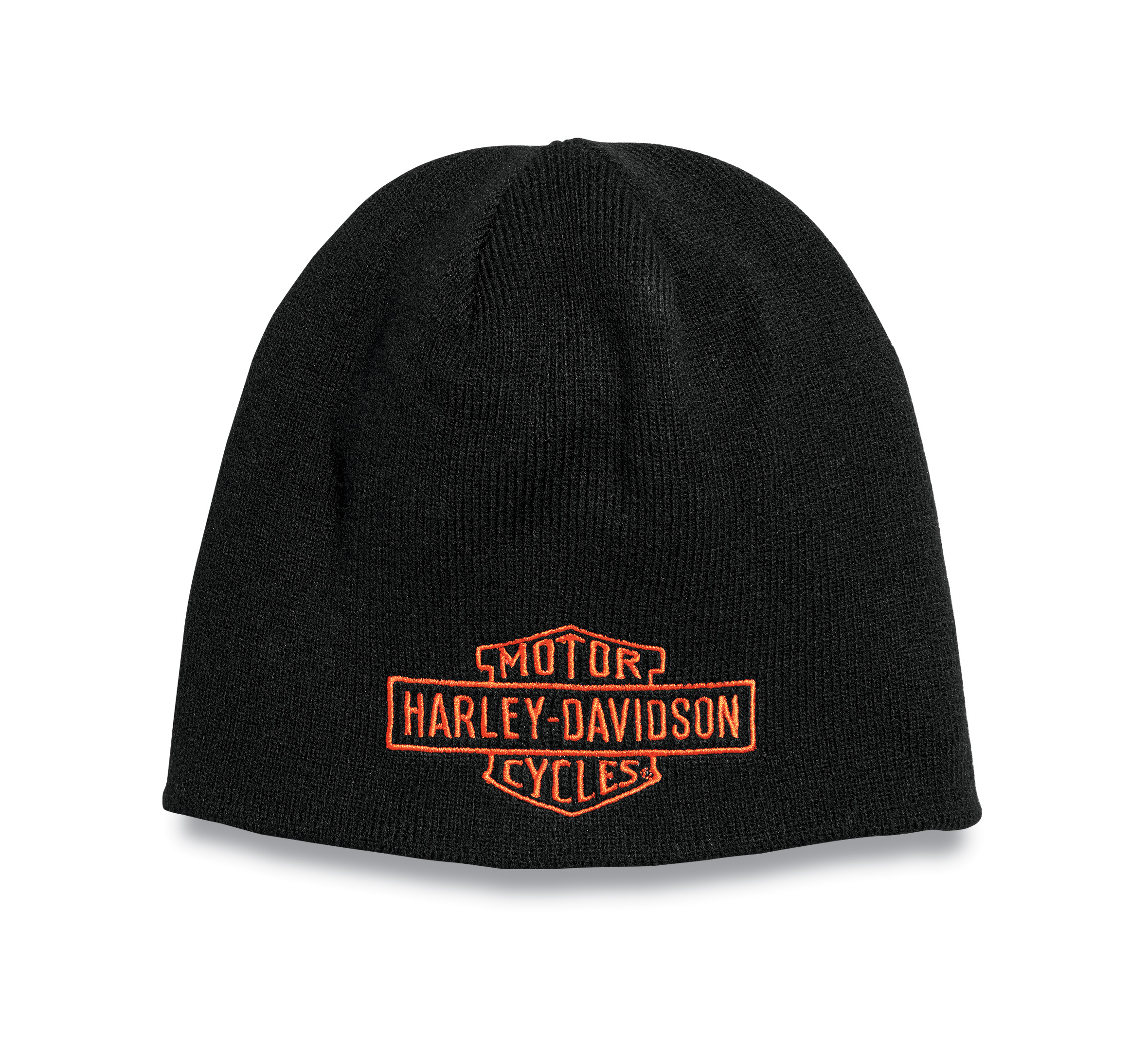 Men's Contrast Bar & Shield Knit Hat