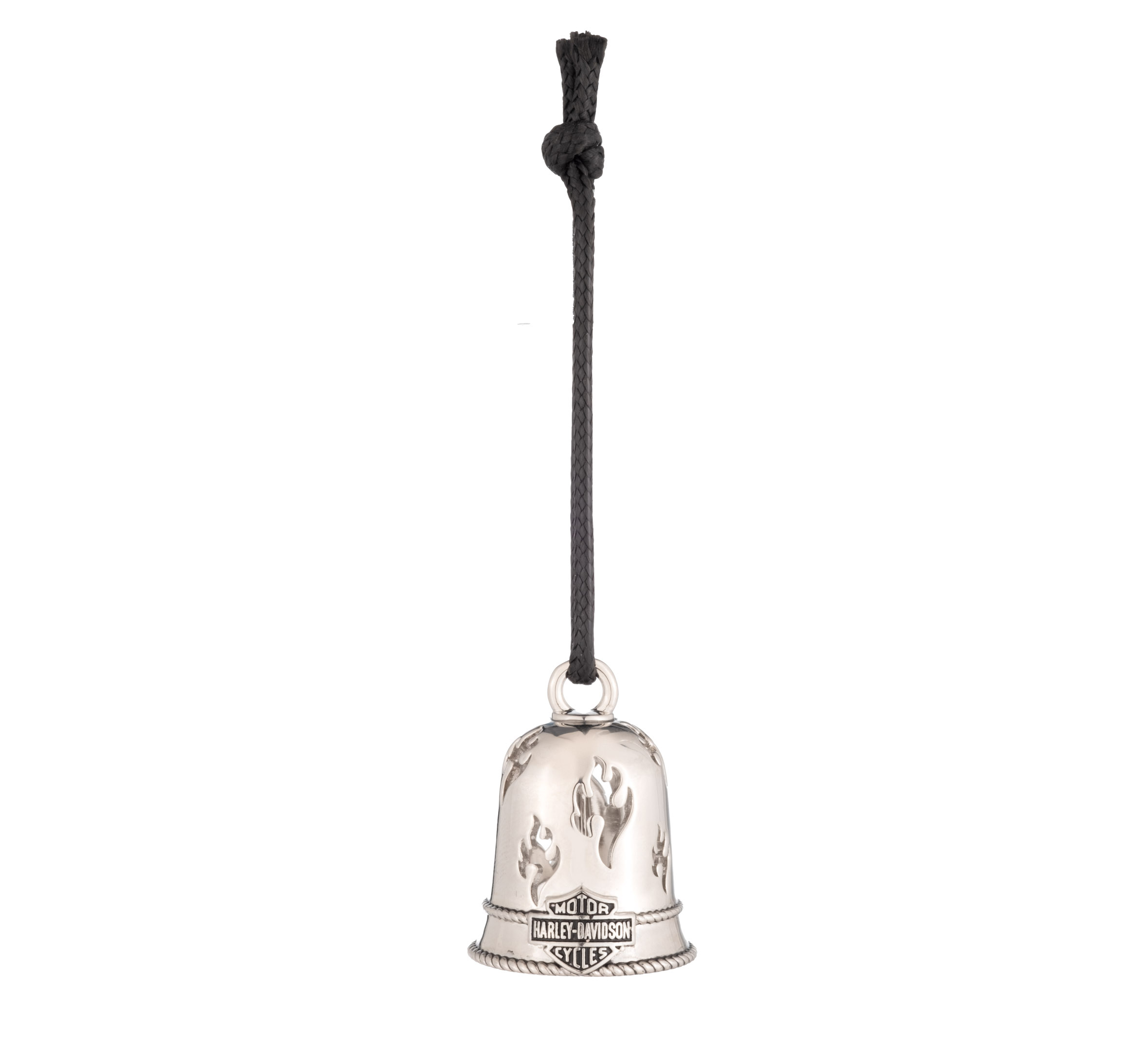 Bar & Shield with Flame Cutout Ride Bell