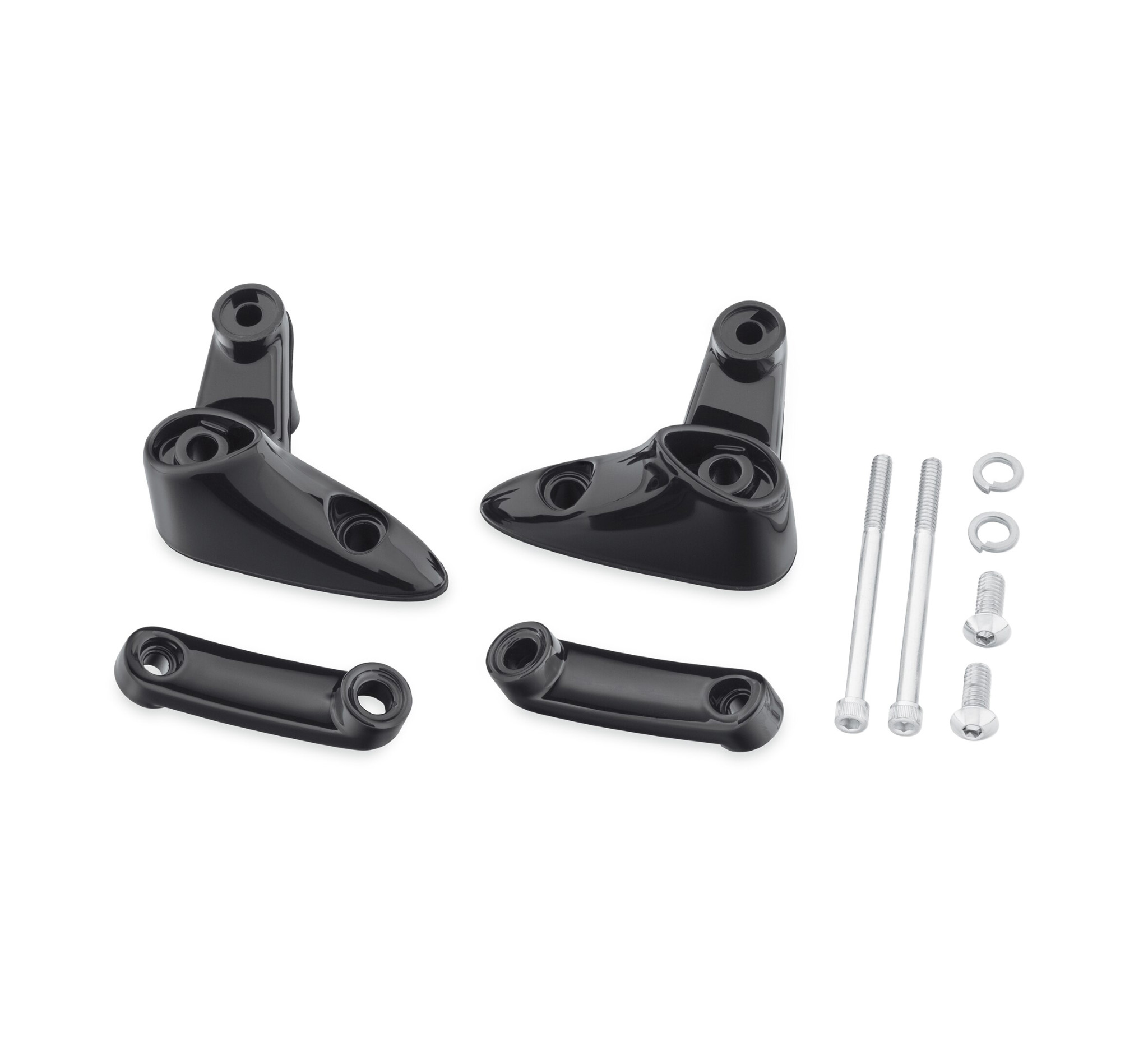 Road Glide LED Fog Lamp Mount Kit - Gloss Black