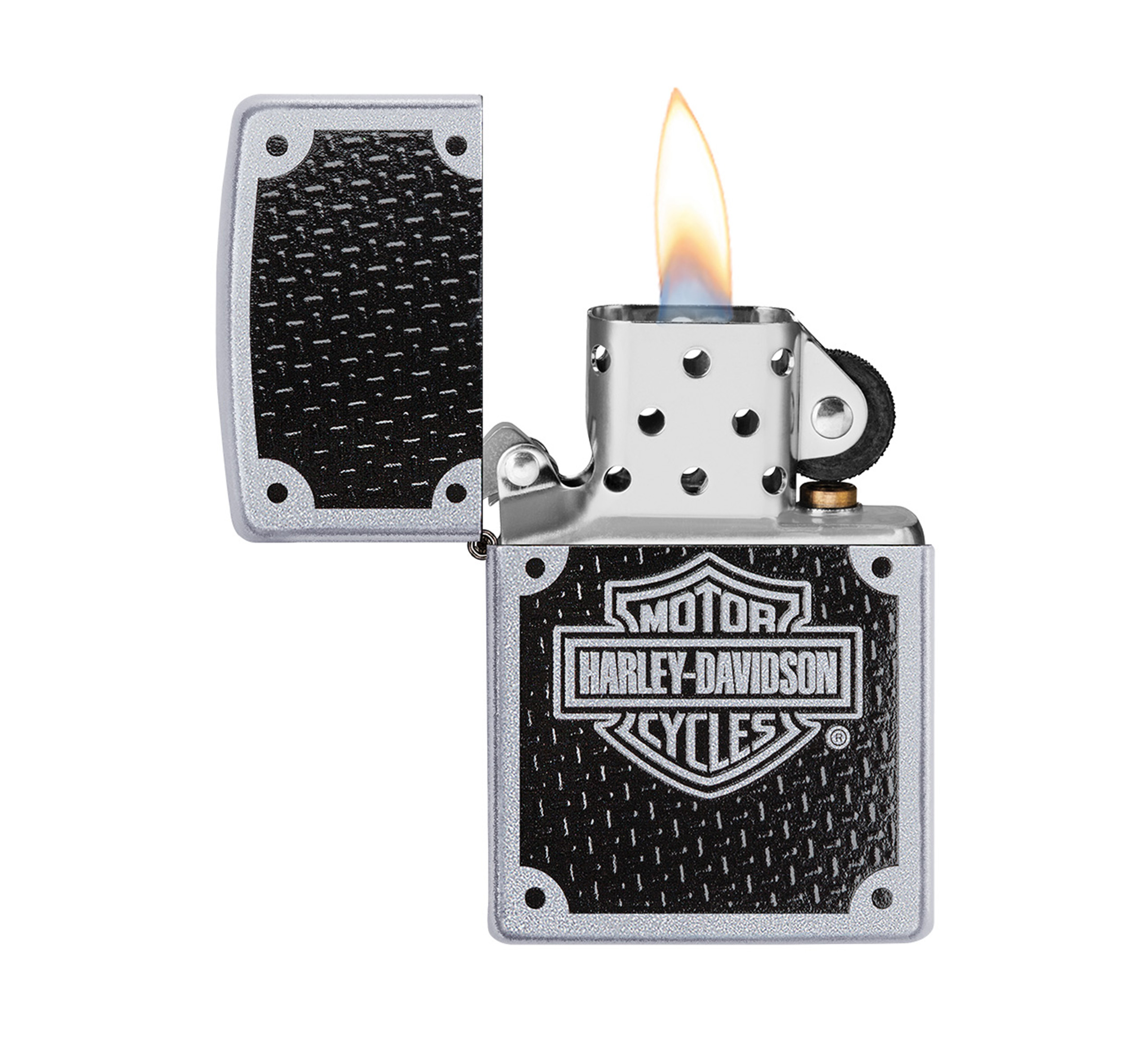 Harley Davidson Texture Chrome Windproof Lighter