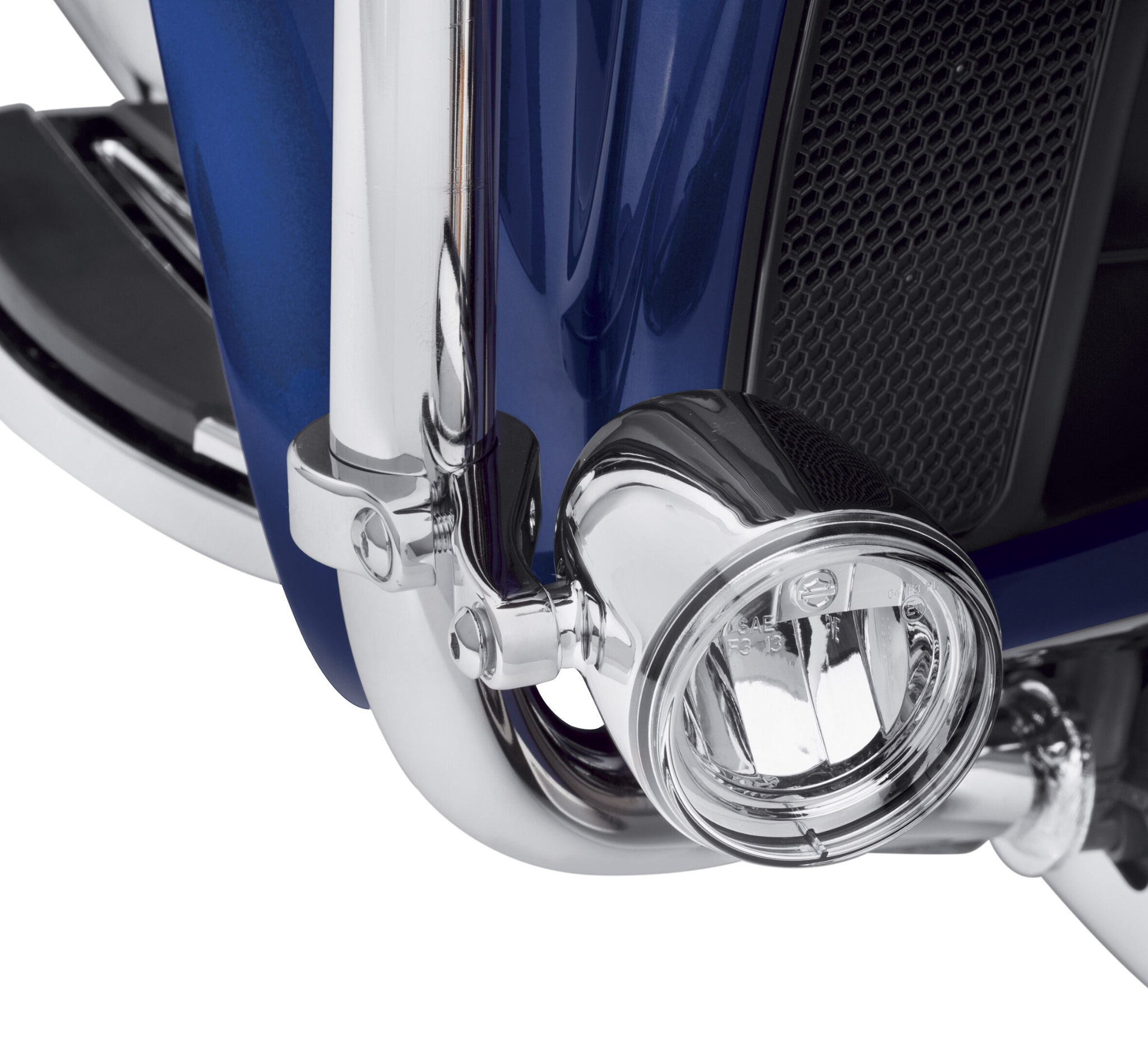 LED Fog Lamp Engine Guard Clamp Kit - Chrome