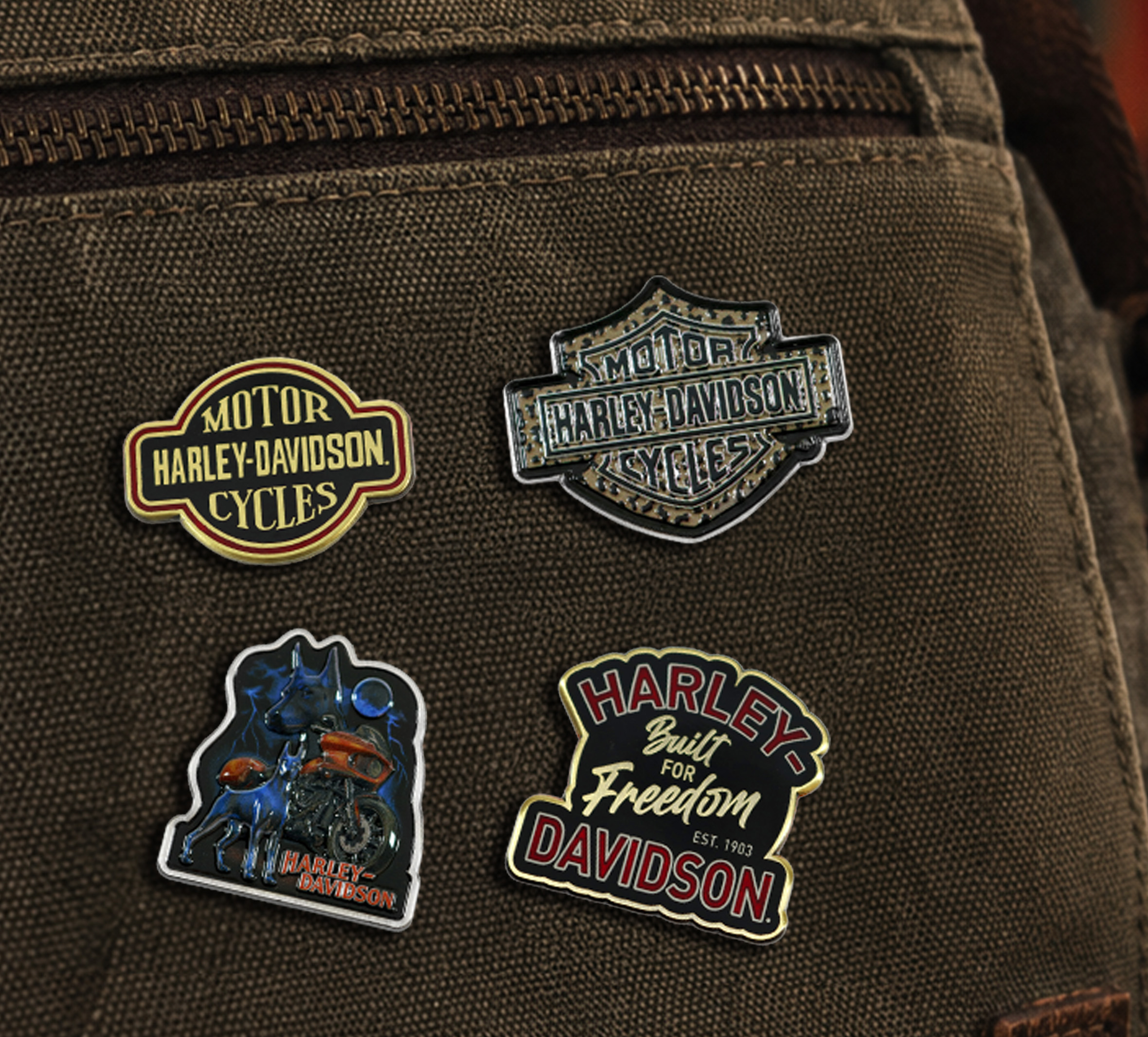 k18 ピンバッジ Vintage Cycle Pin | Harley-Davidson USA