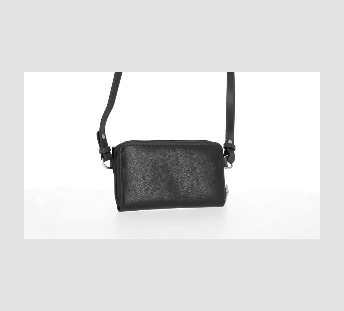 Buckle  Zip Around Crossbody