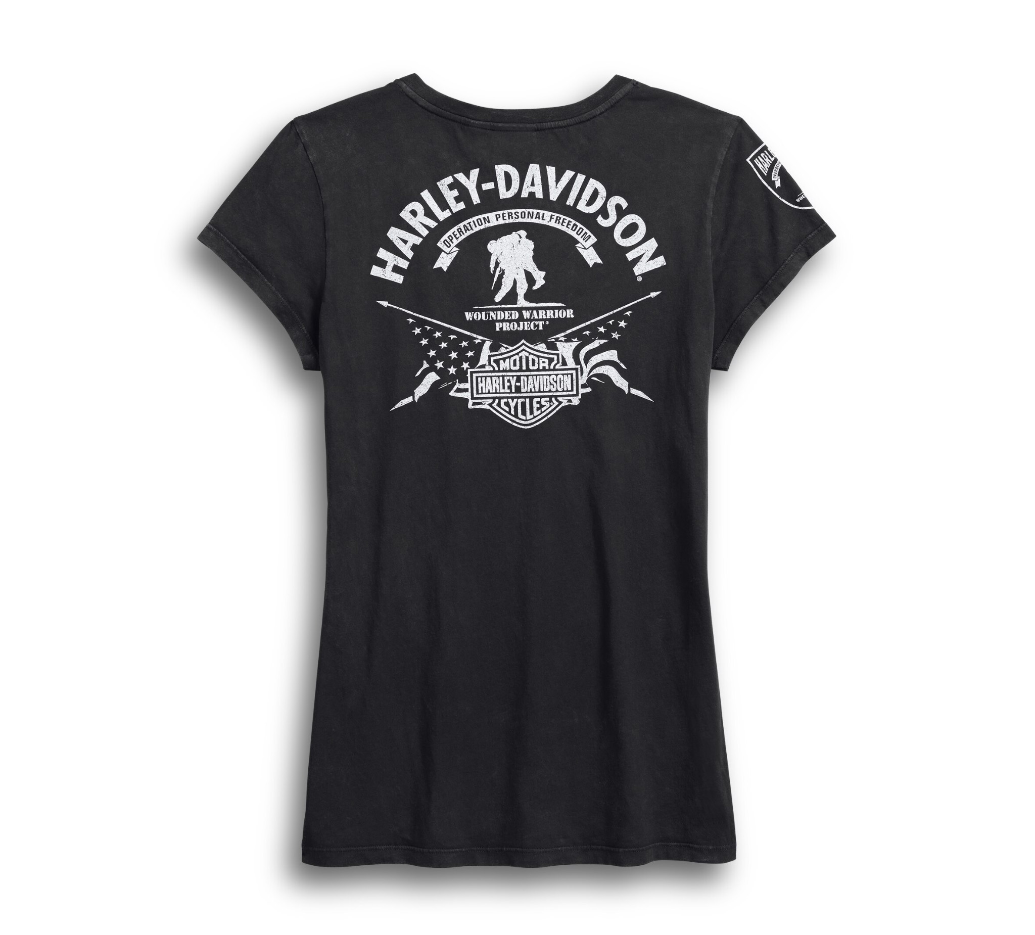 Women's Harley-Davidson Wounded Warrior Project Stars & Stripes Tee