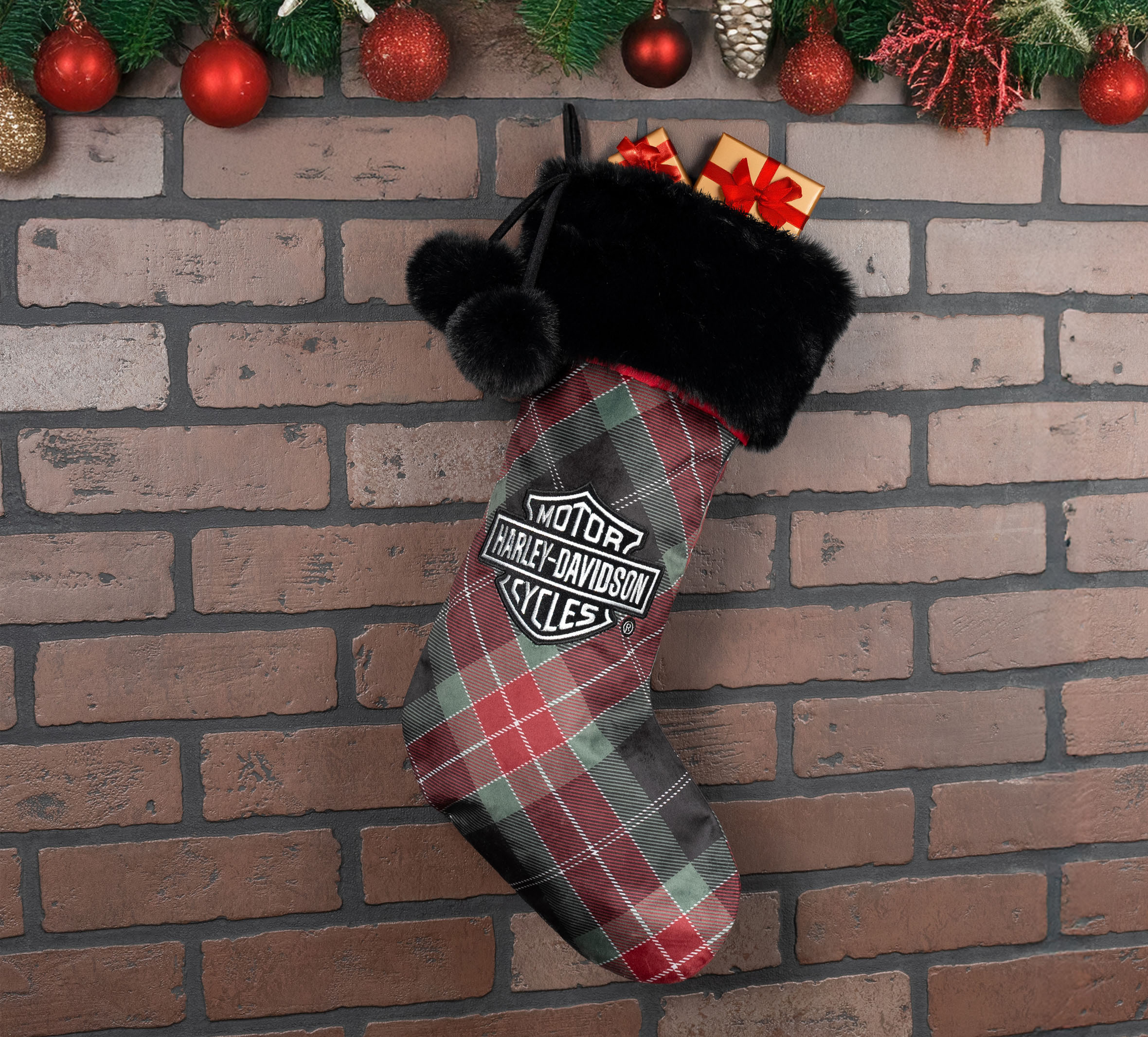 Holiday Plaid Stocking