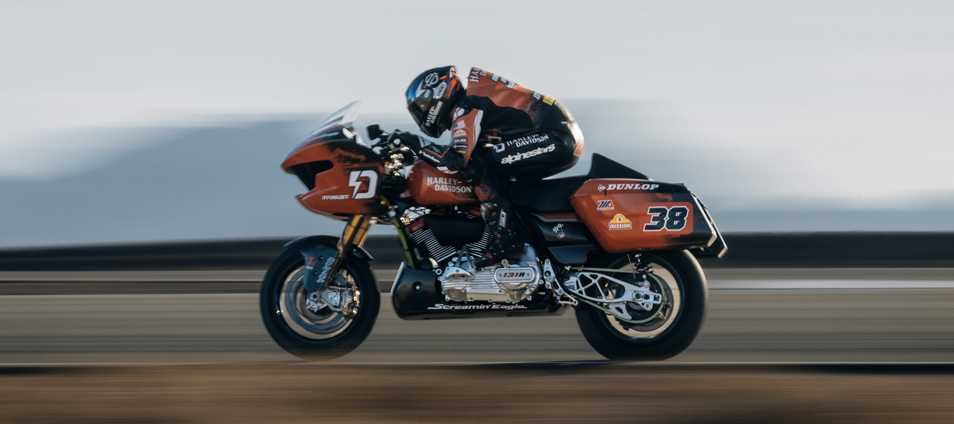 Bradley Smith rides his race-prepared Road Glide on a racetrack