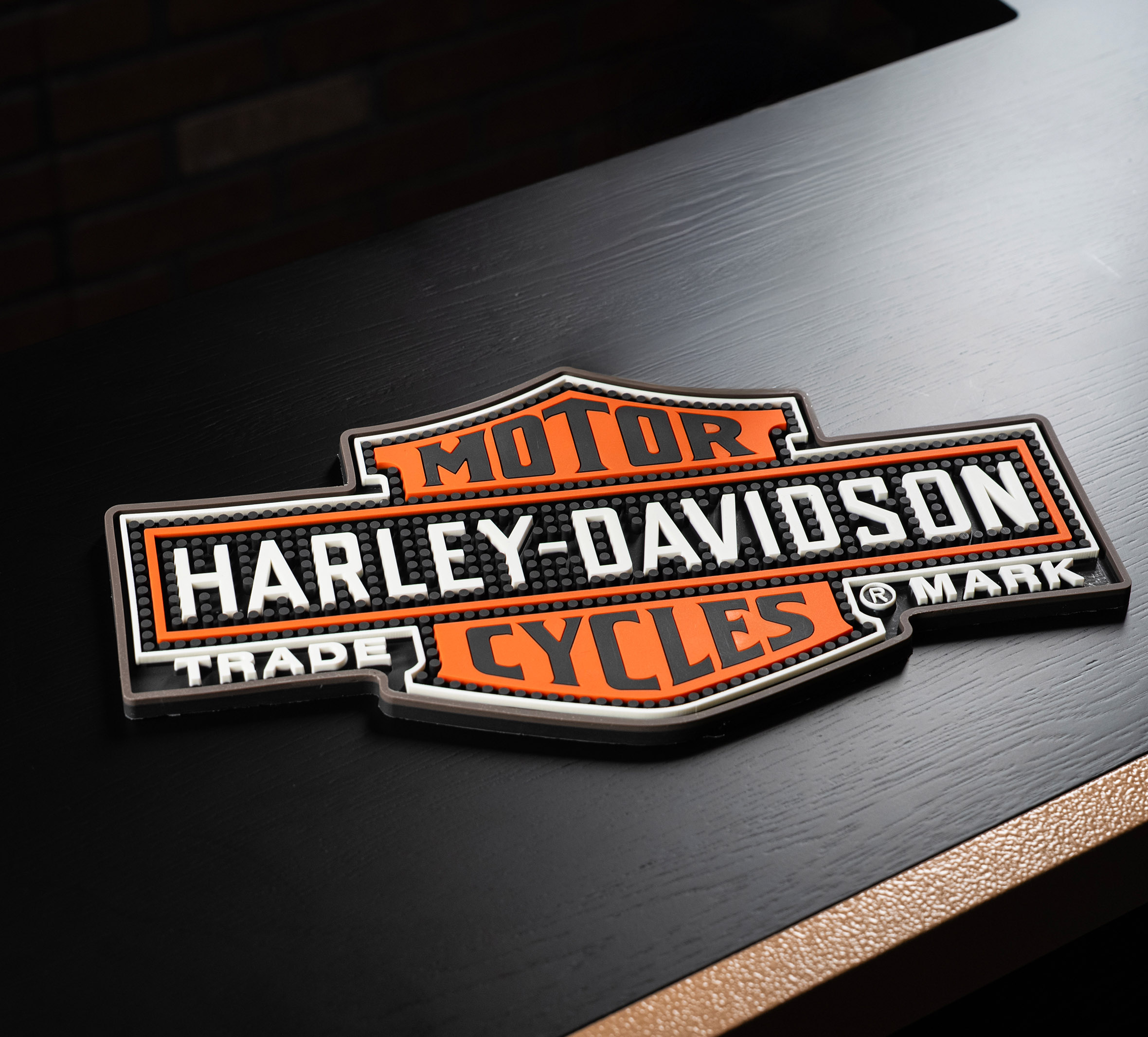 H-D Nostalgic Bar & Shield Bar Mat