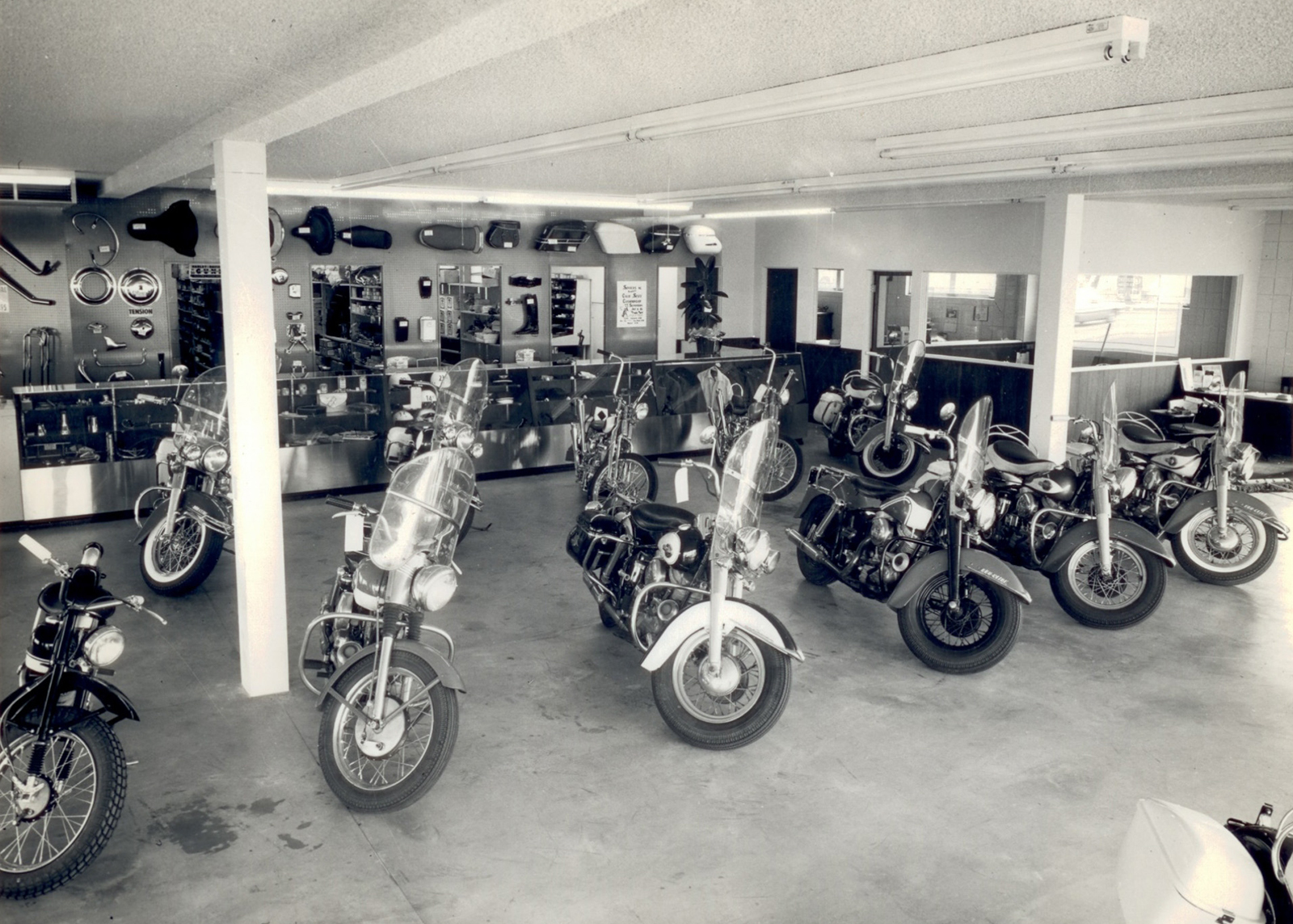 A vintage photograph of the Rosemead sales floor.