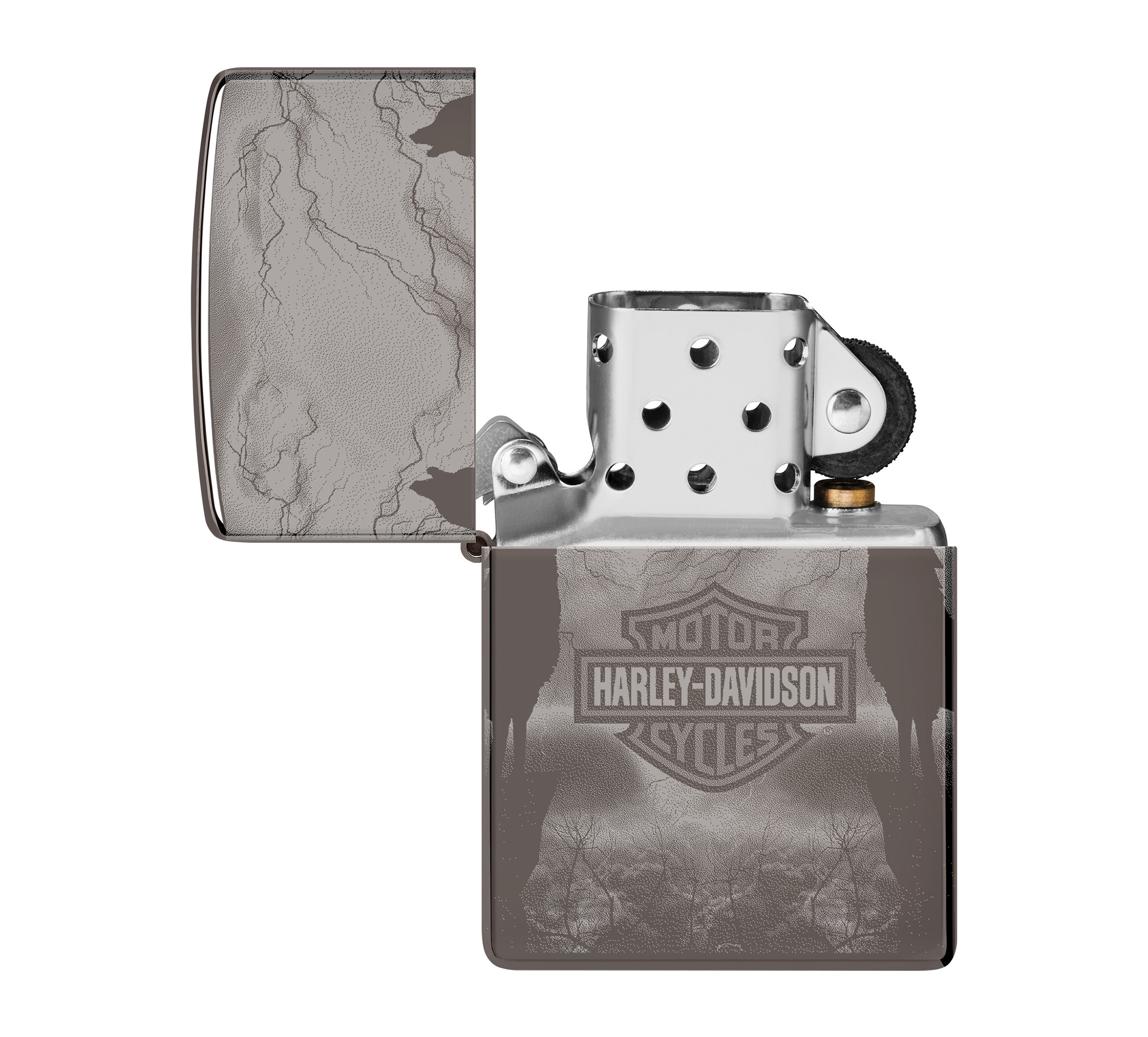 Harley-Davidson Bar and Shield 360 Photo Windproof Lighter