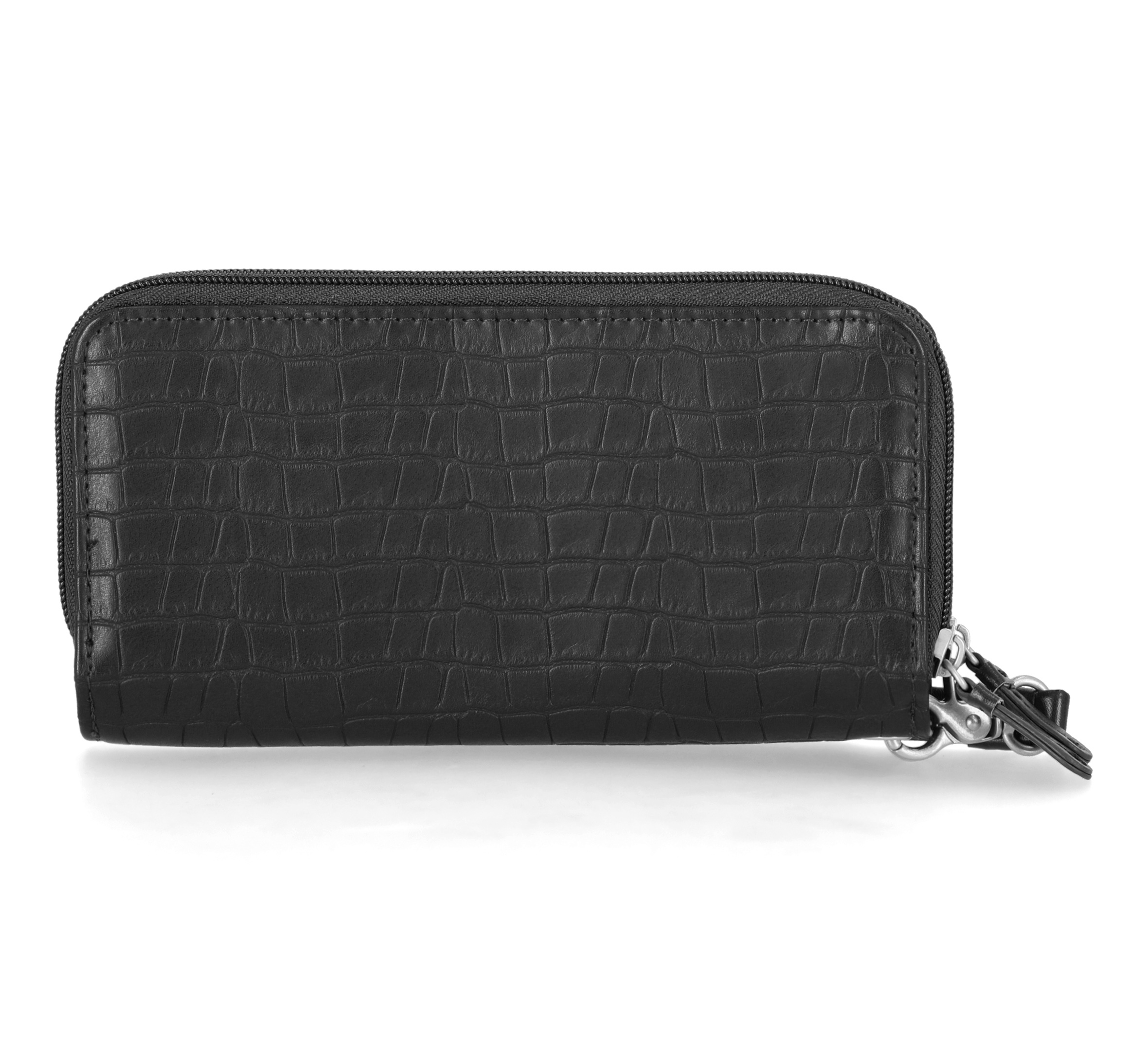 Croco Zip Around Wallet With Wristlet | Harley-Davidson USA