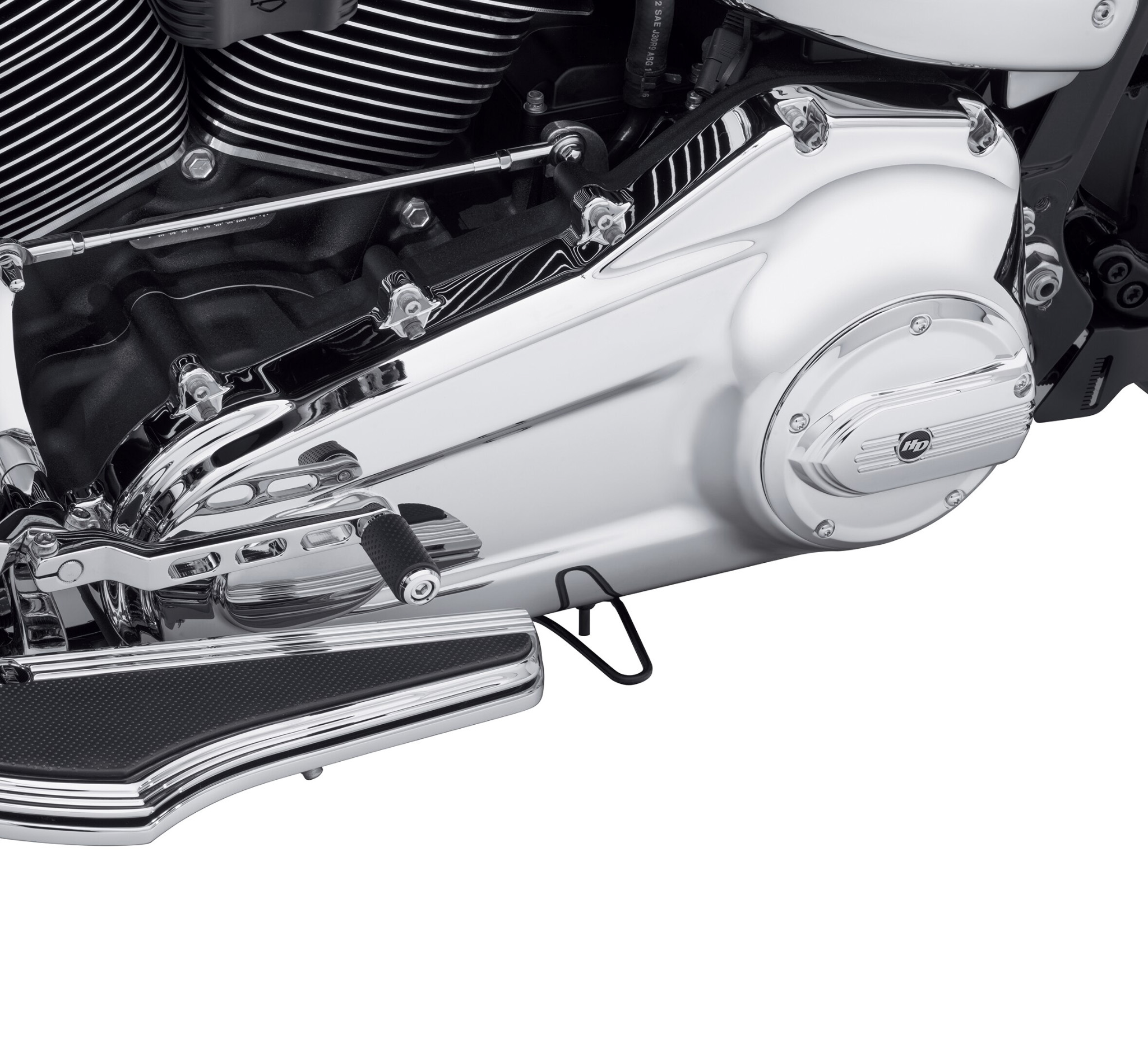 thumbnail image 2 of Chrome Harley Outer Primary Cover Fits EVO Softail 1340cc & Dyna Super Glide (1989-1993) - V-Twin 43-0198 Replacement 2 of 4