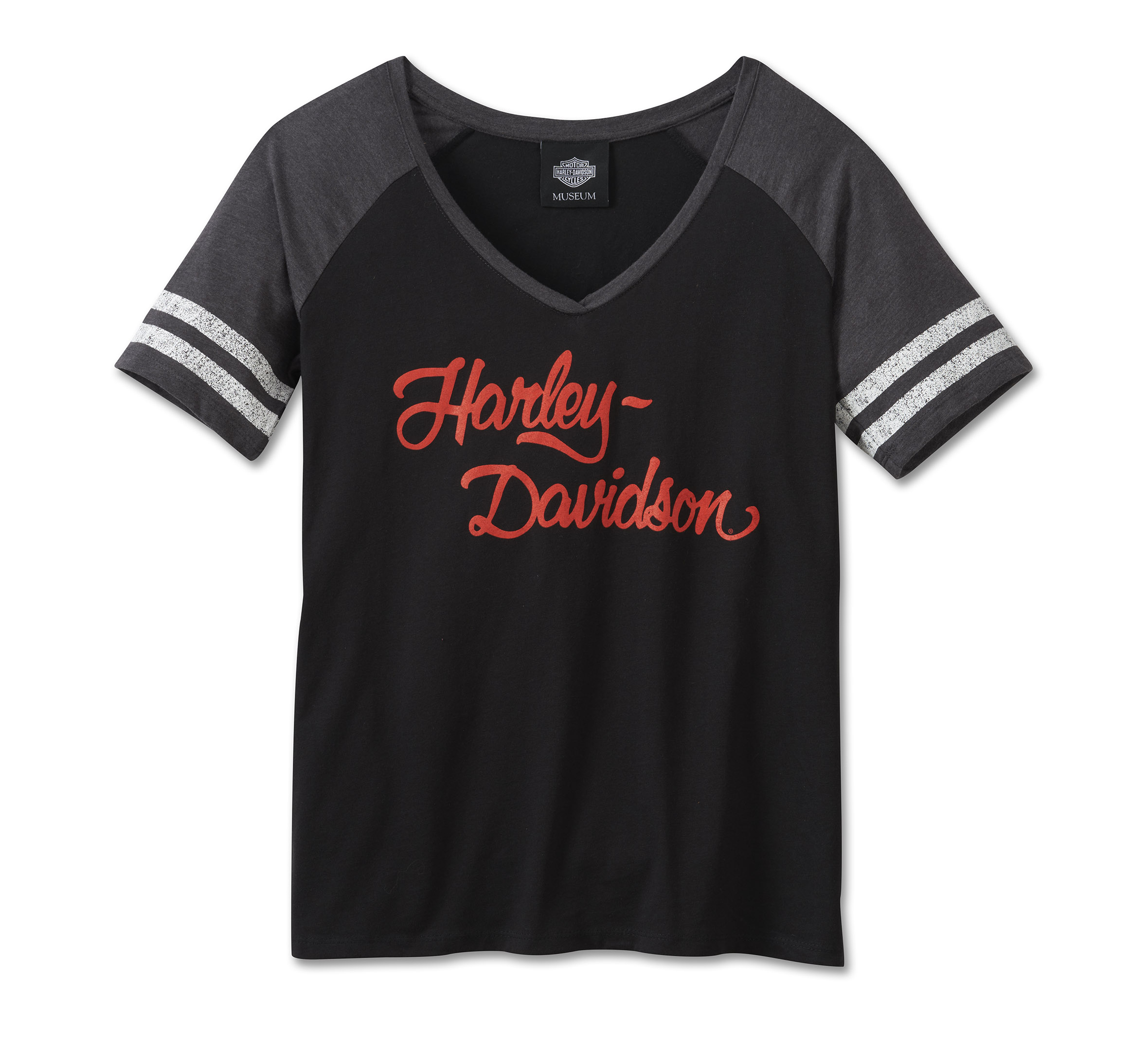 Women's Harley-Davidson Script Font Raglan Tee
