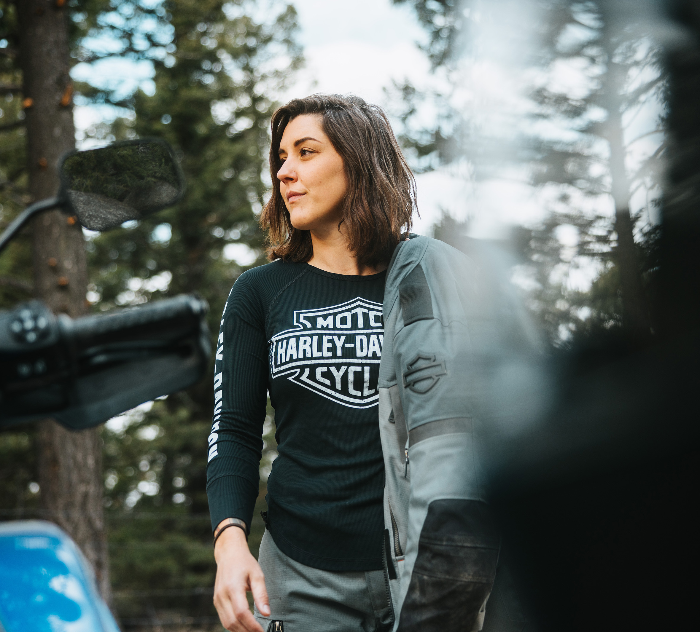 Women's Authentic Bar & Shield Rib-Knit Top