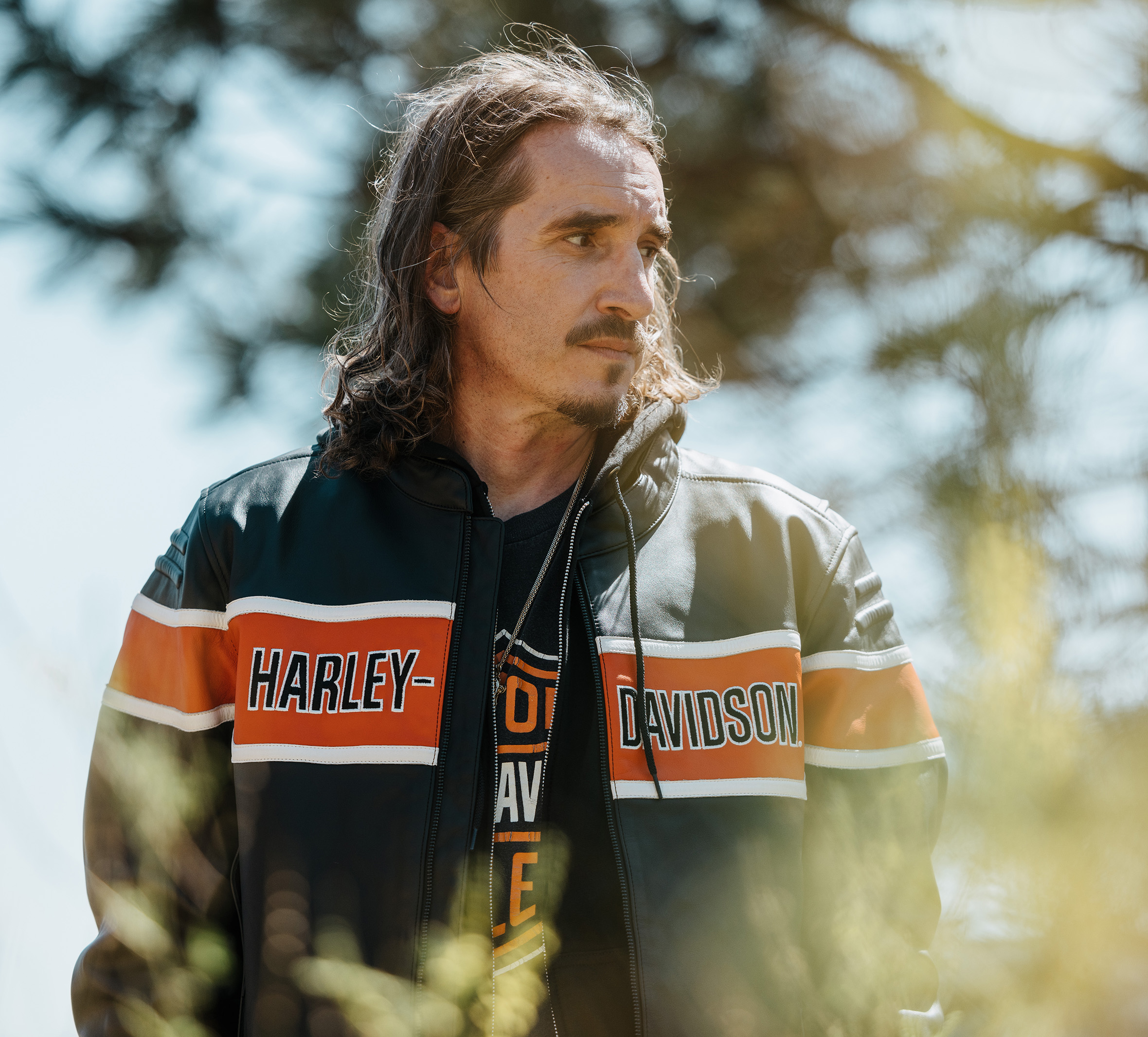 Men's H-D® Trenton Leather Riding Jacket