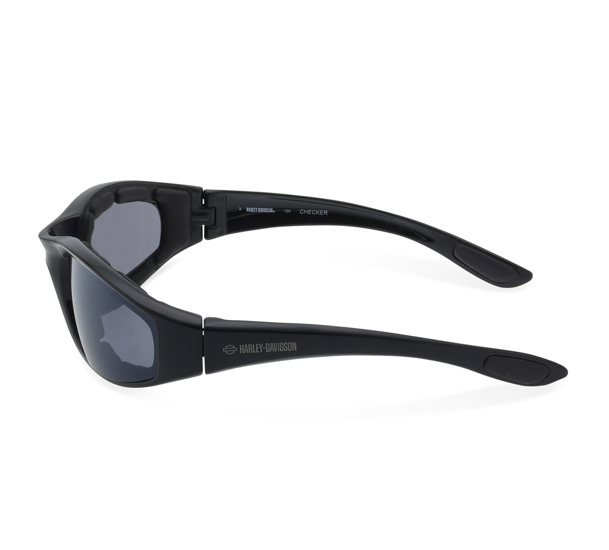 Checker Oval Motorcycle Riding Sunglasses