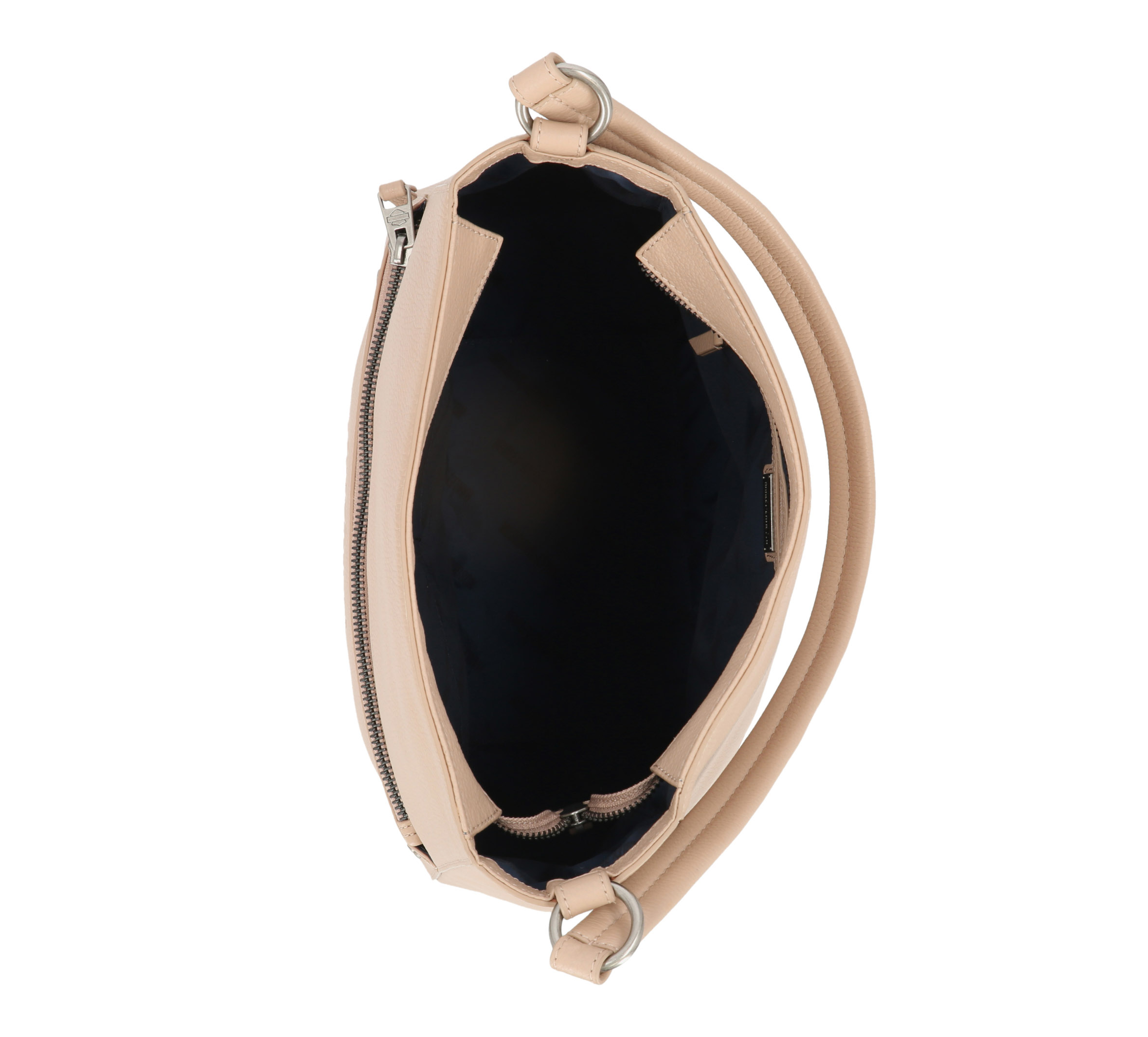 Womens Flat Stud Shopper Hobo Bag