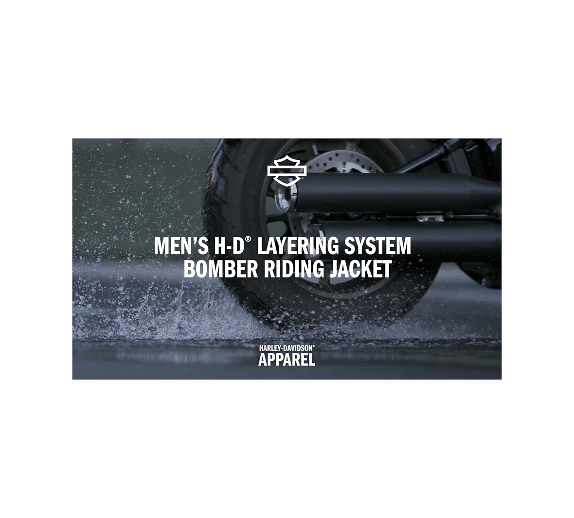 Men's H-D Flex Layering System Bomber Riding Jacket Outer Layer