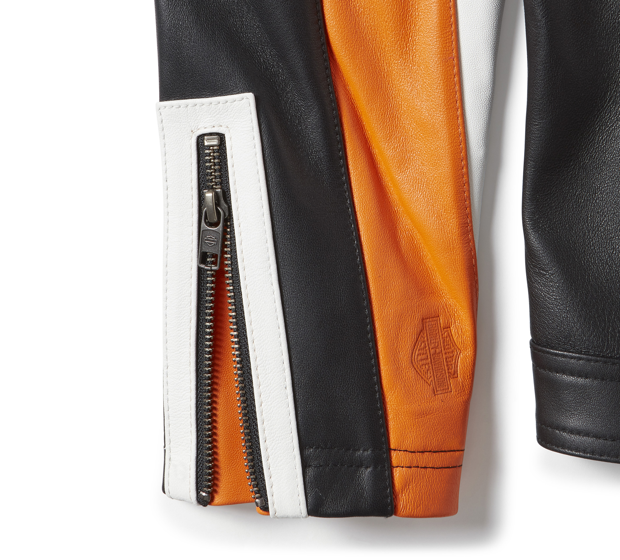 Women's Essential Moto Blocked Leather Jacket