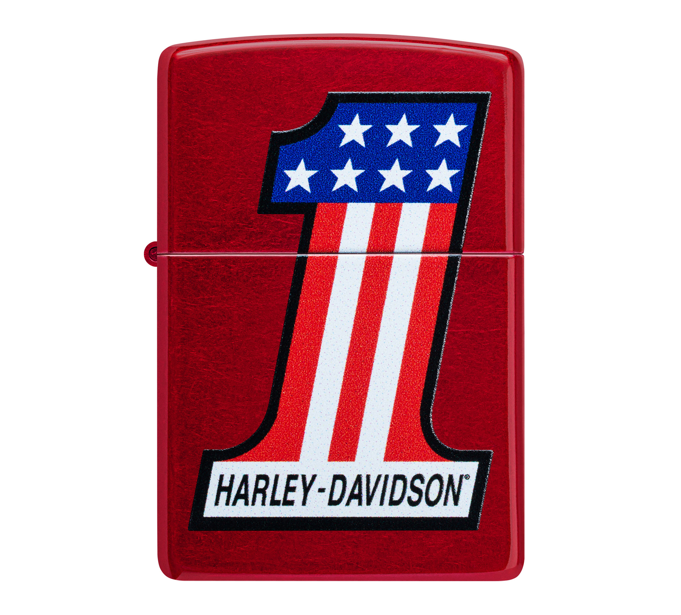 Zippo Harley-Davidson #1 Logo Design Candy Apple Red Windproof Lighter