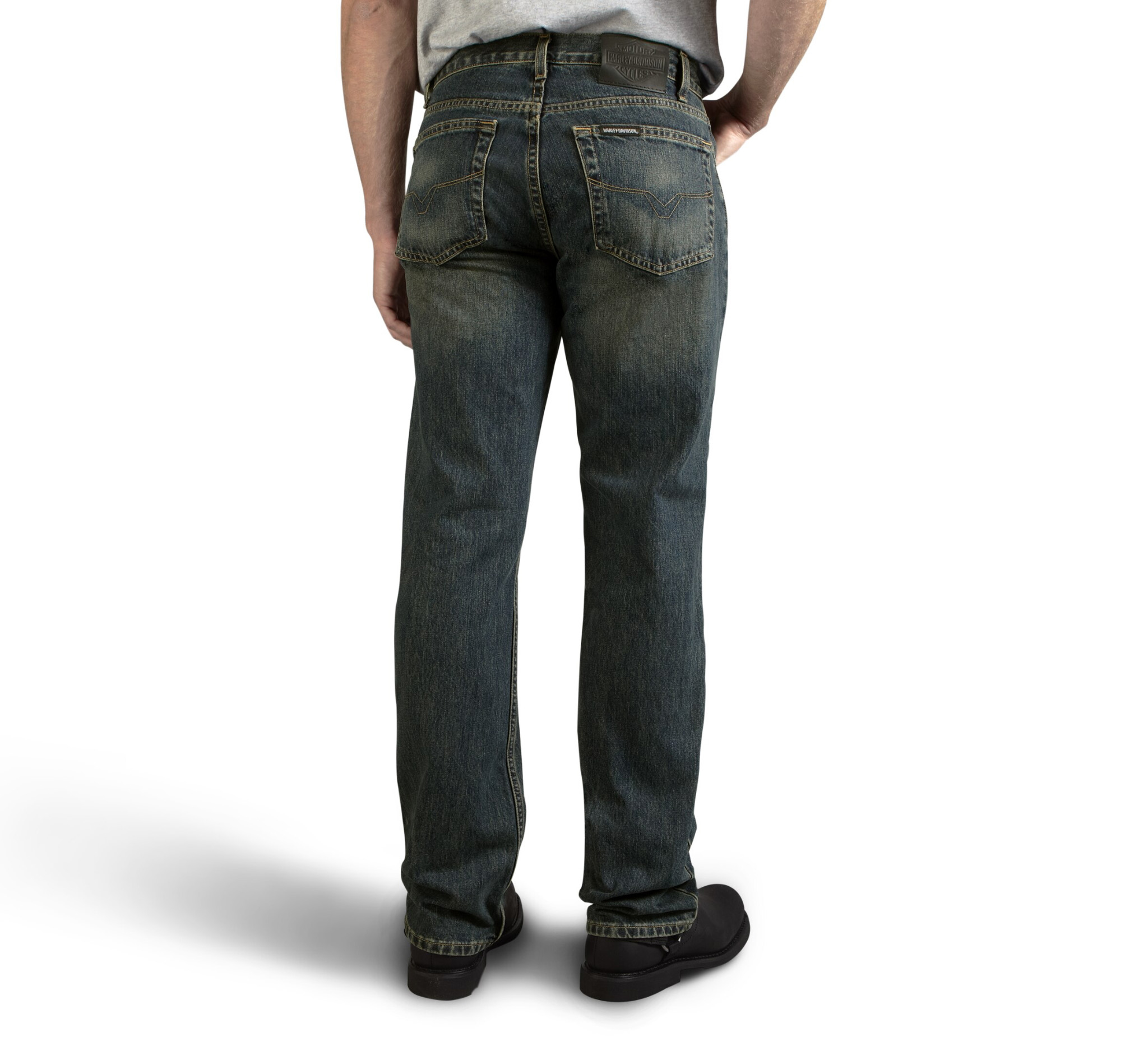Men's Classic Bootcut Jeans - Washed Blue