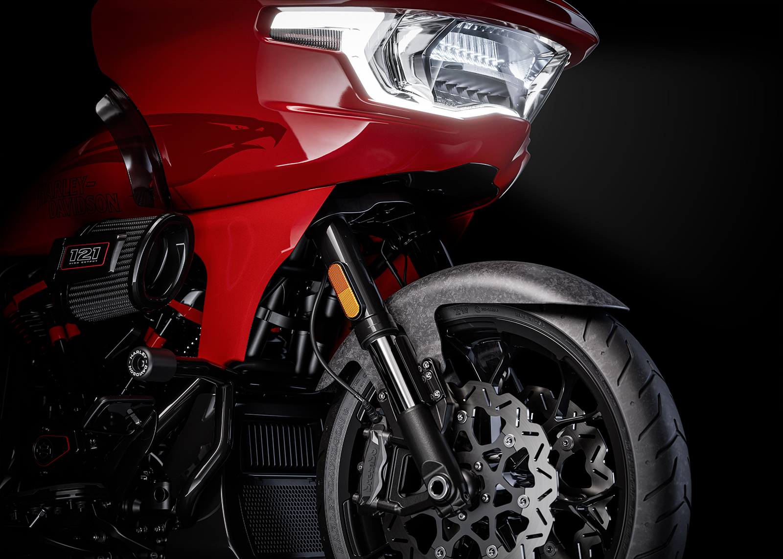 2025 CVO Road Glide ST 모터사이클 프론트 포크