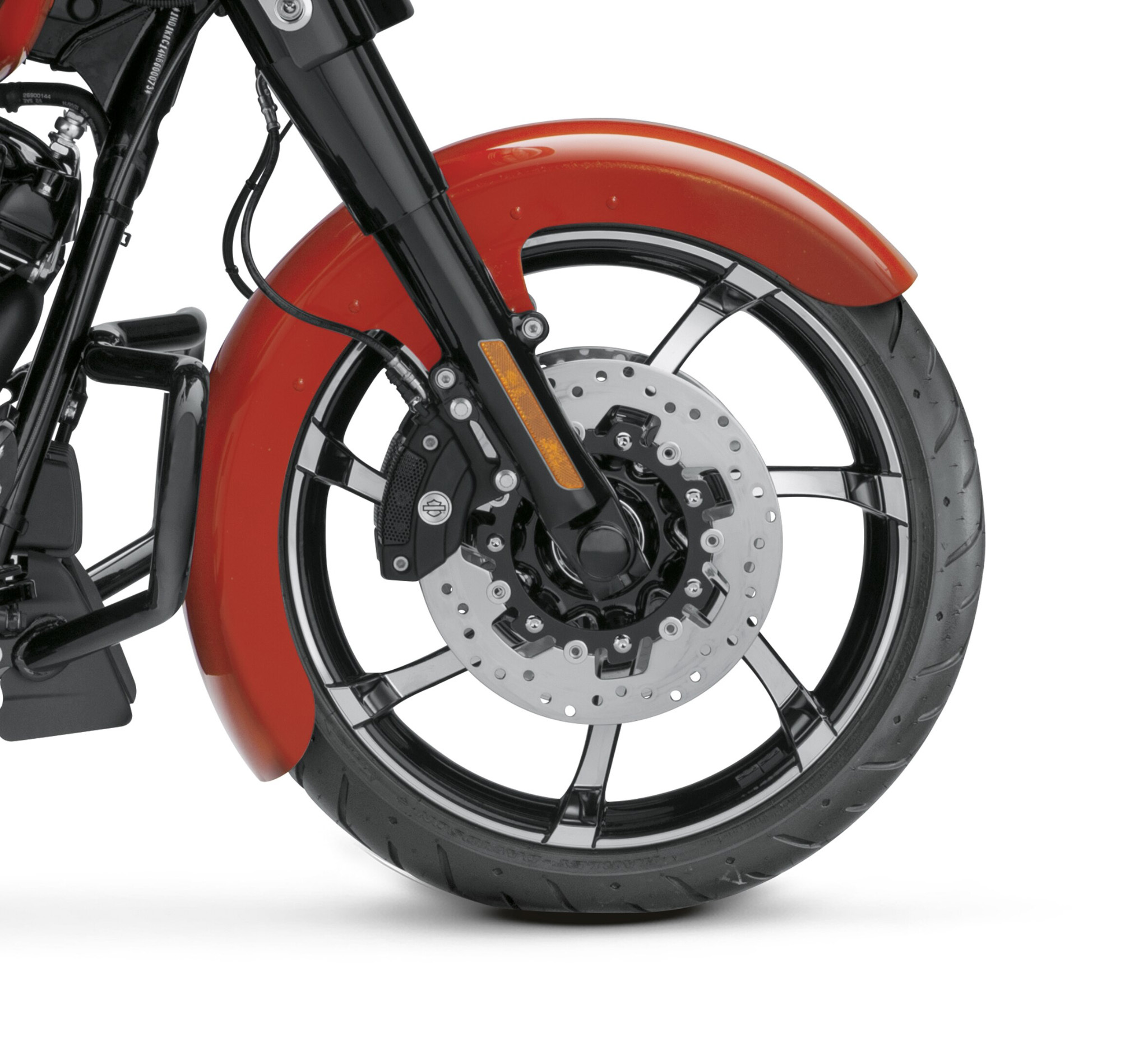 Laguna Orange Custom Wrapped Front Fender