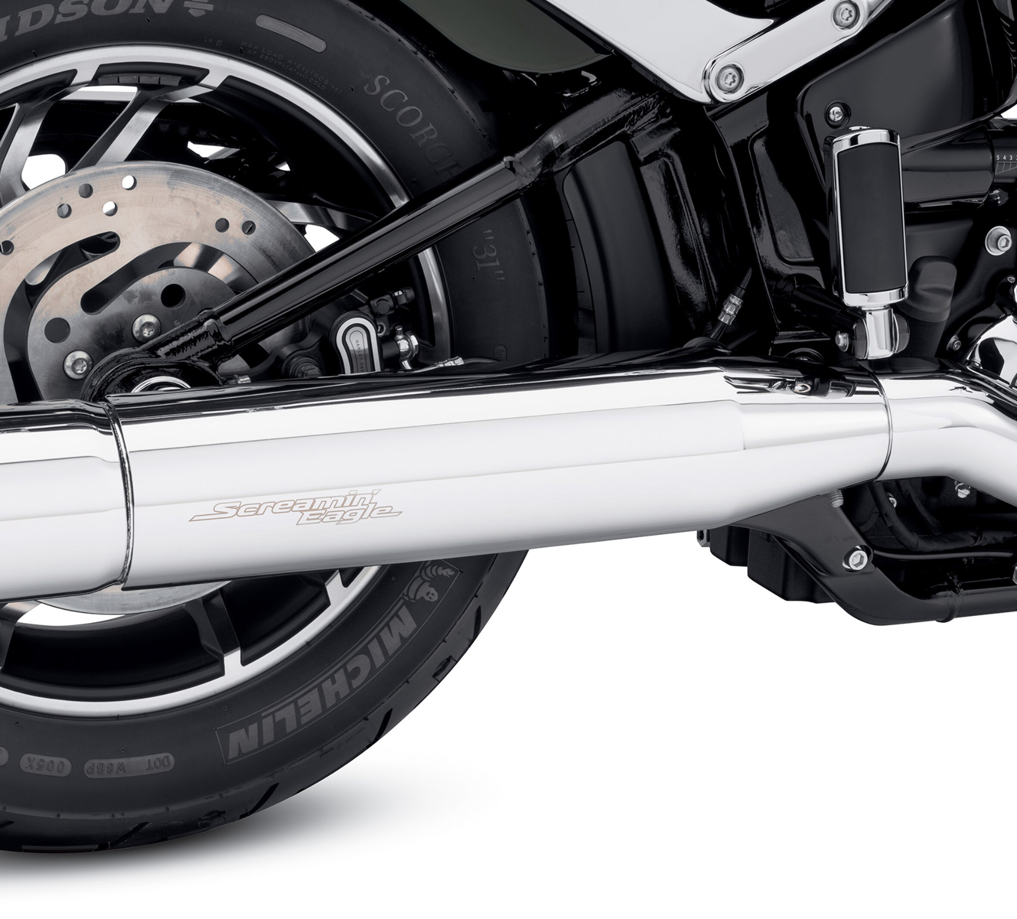 Verchromter Schalldämpfer-Hitzeschild