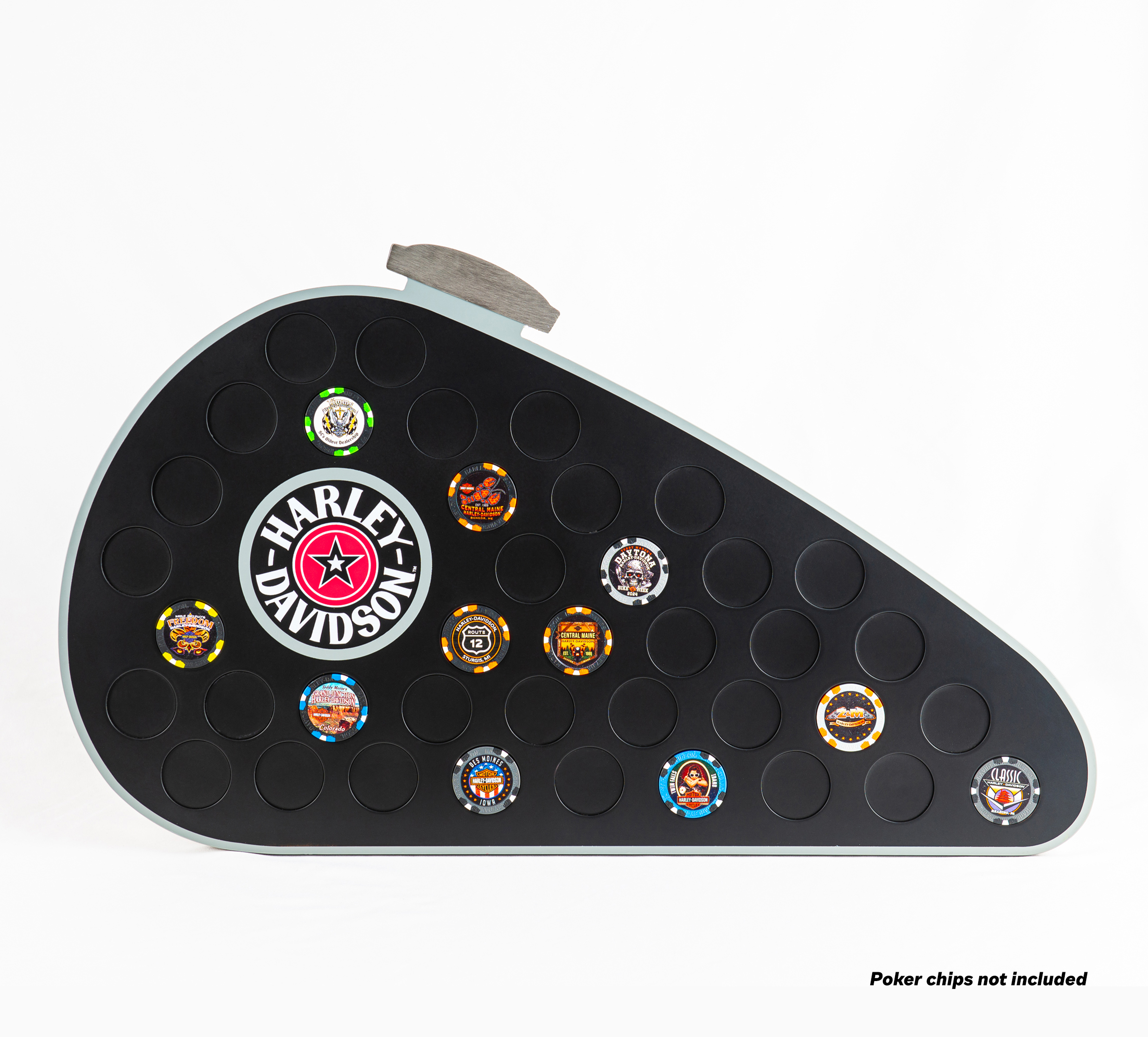 H-D Gas Tank Magnetic  Poker Chip Frame