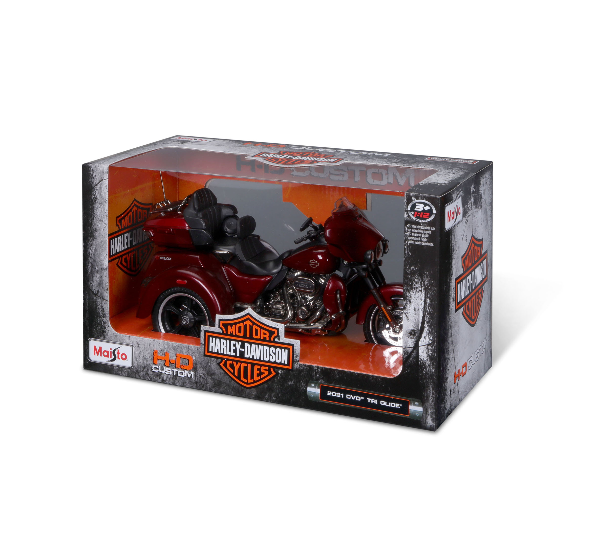 H-D 1:12 Scale Diecast 2021 CVO Tri Glide