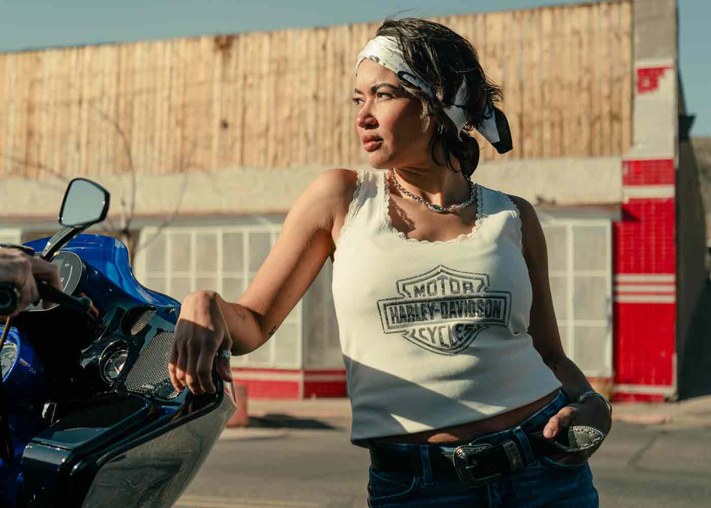 woman wearing a hoodie