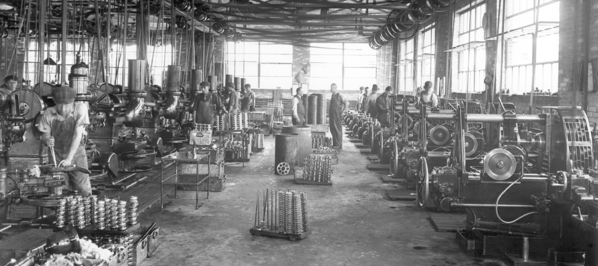 People inside a manufacturing facility