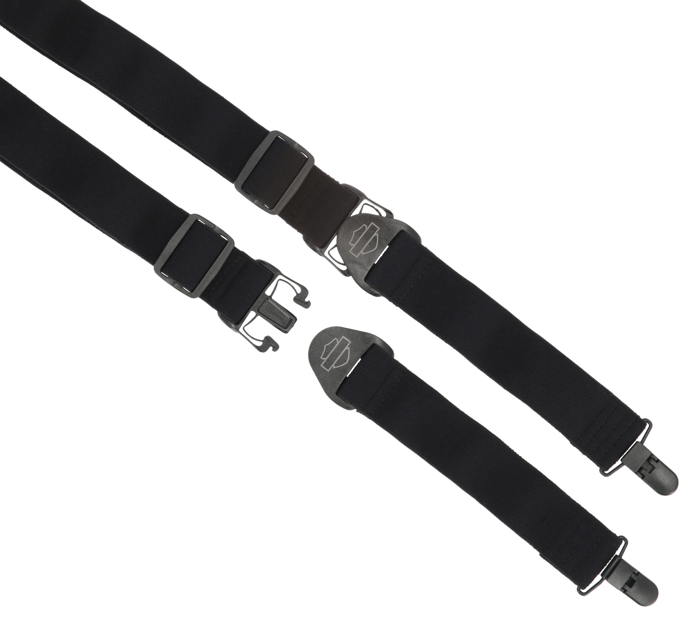 Bar & Shield Suspenders in Black