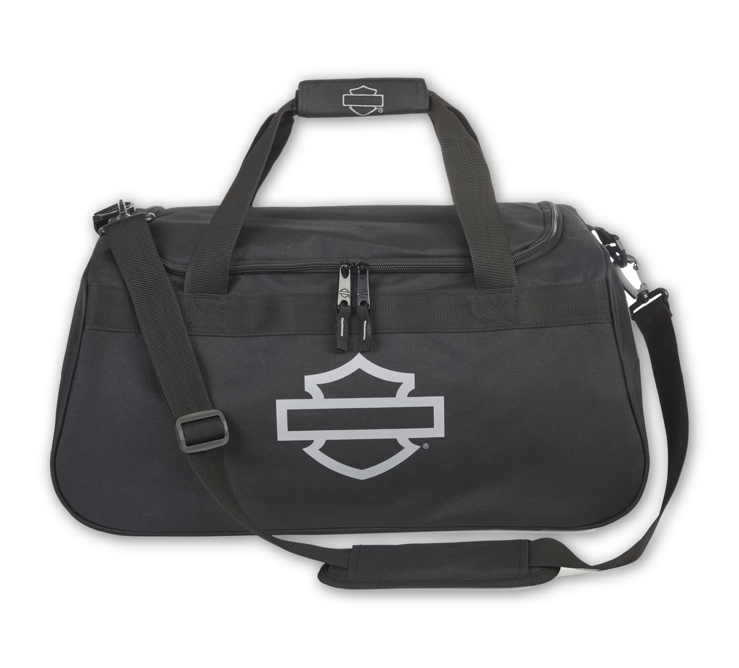 Shield Logo Duffel in Black/Gray