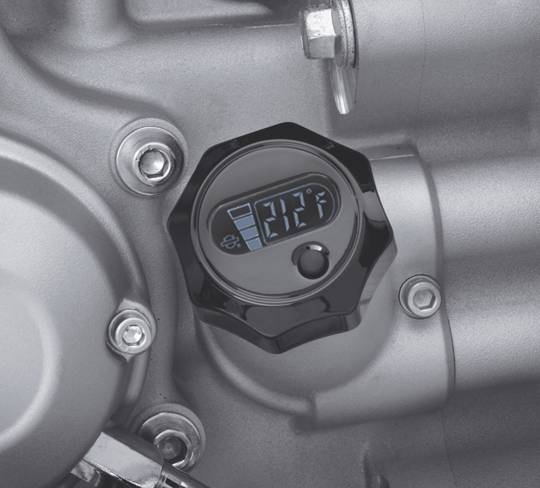Oil Level and Temperature Dipstick with Lighted LCD Readout
