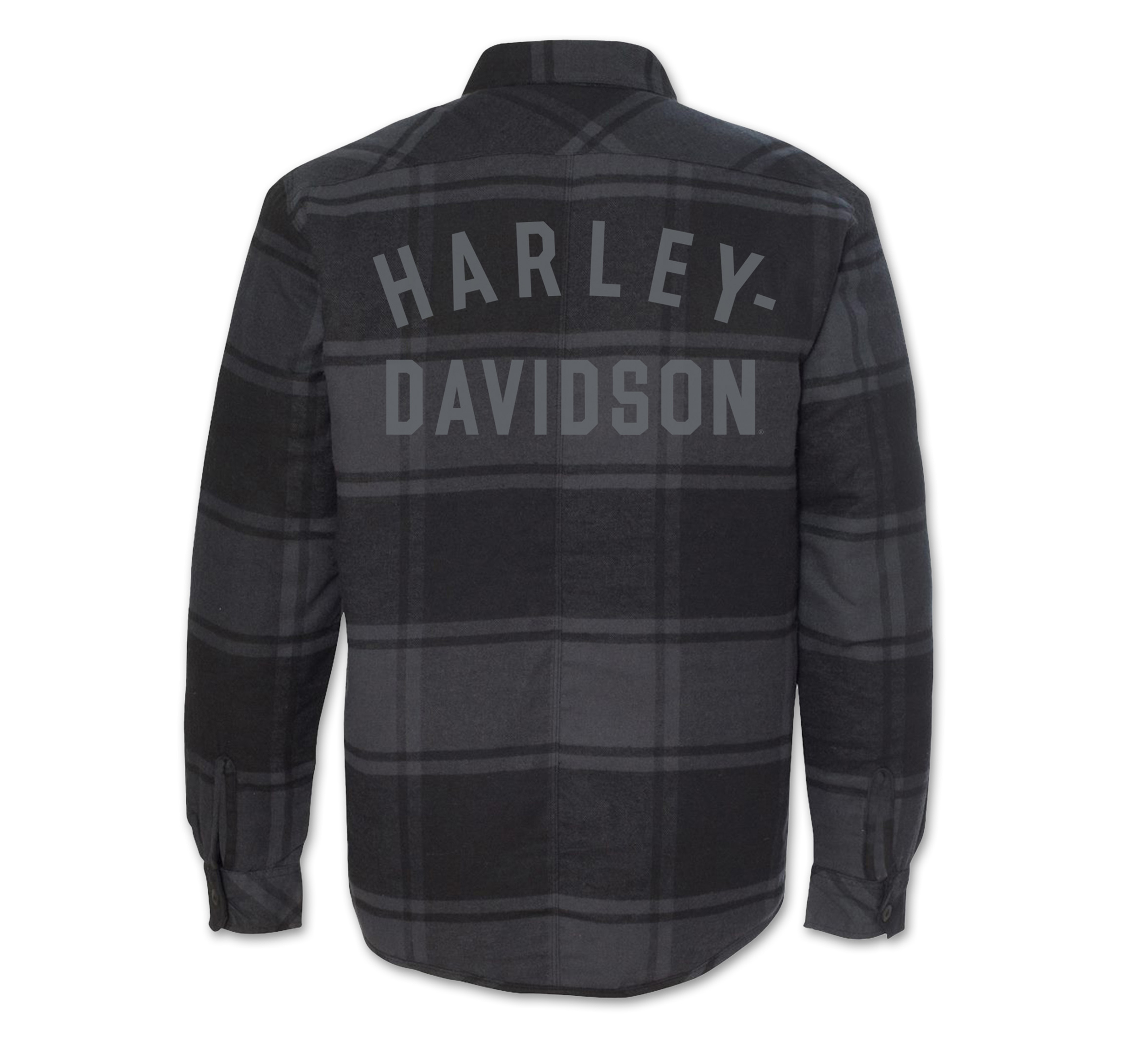 Men's H-D Race font Plaid Shirt Jacket | Harley-Davidson USA