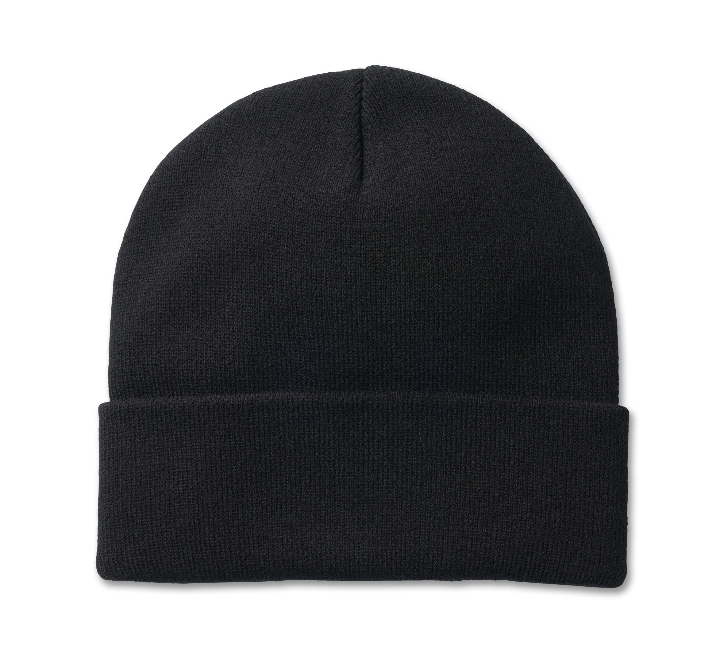 H-D Font Cream Patch Knit Beanie