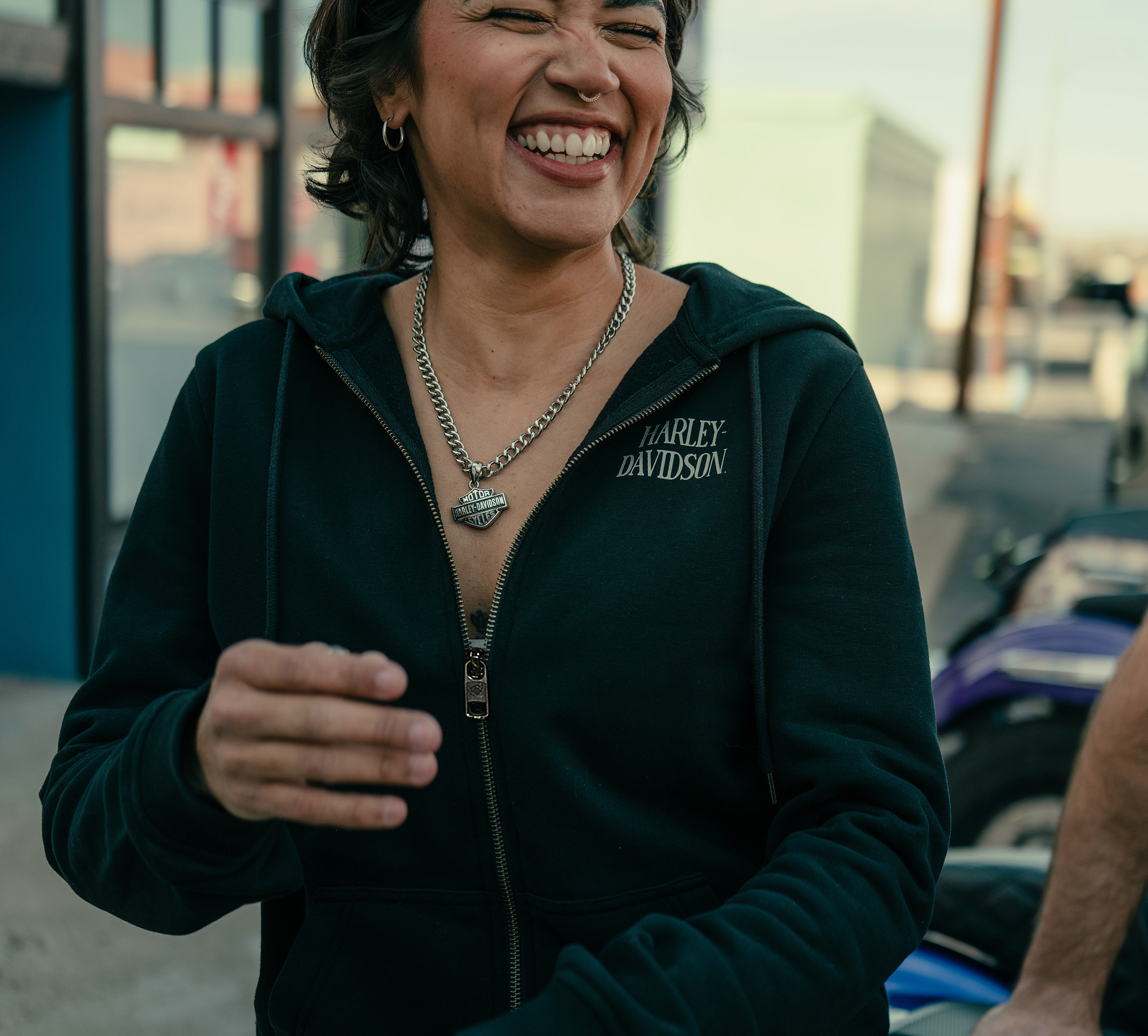 Women's Willie G™ Skull Full Zip Fleece Hoodie