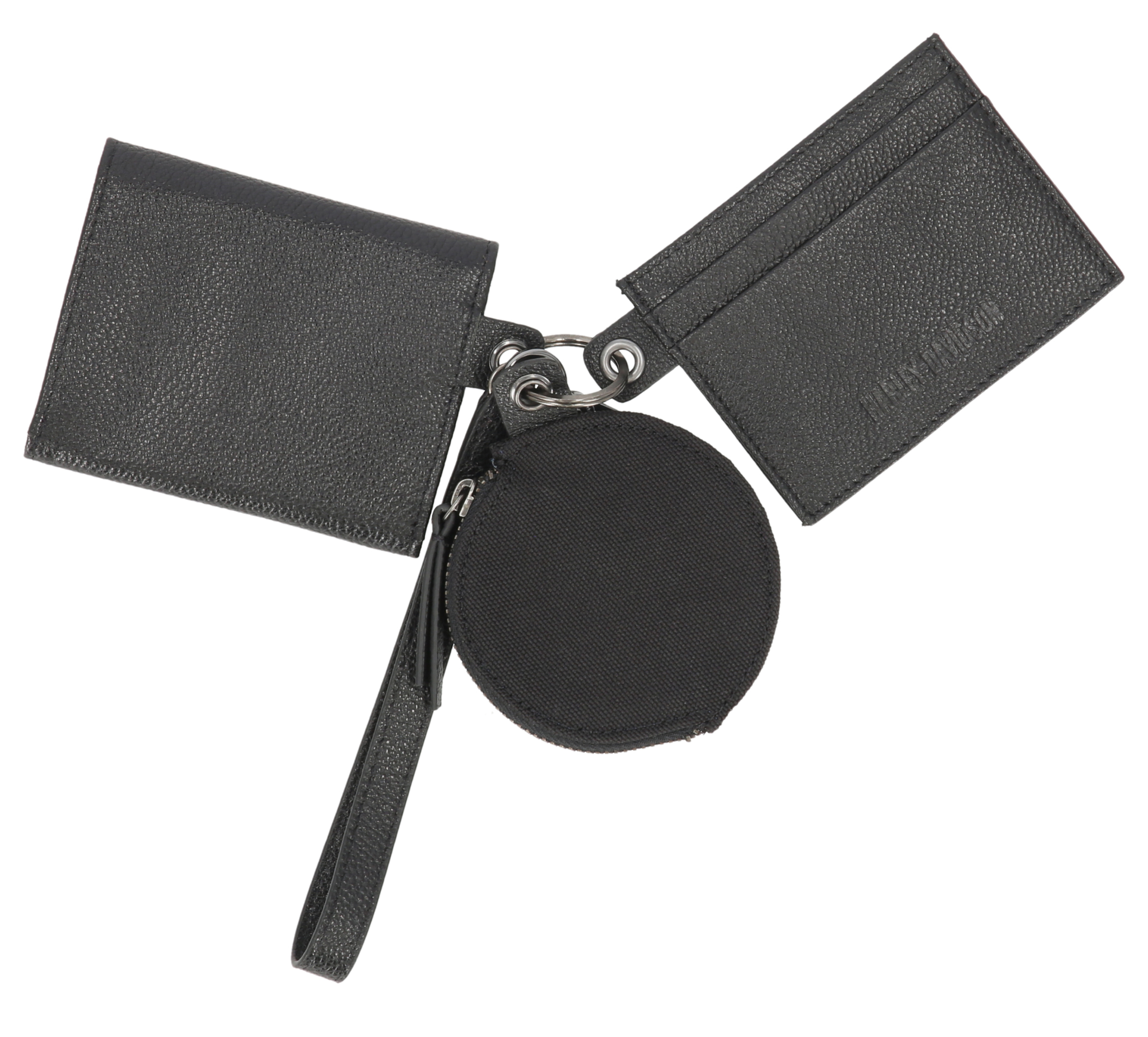 Studded Coin Purse, Card Case & Flap Case Travel Set