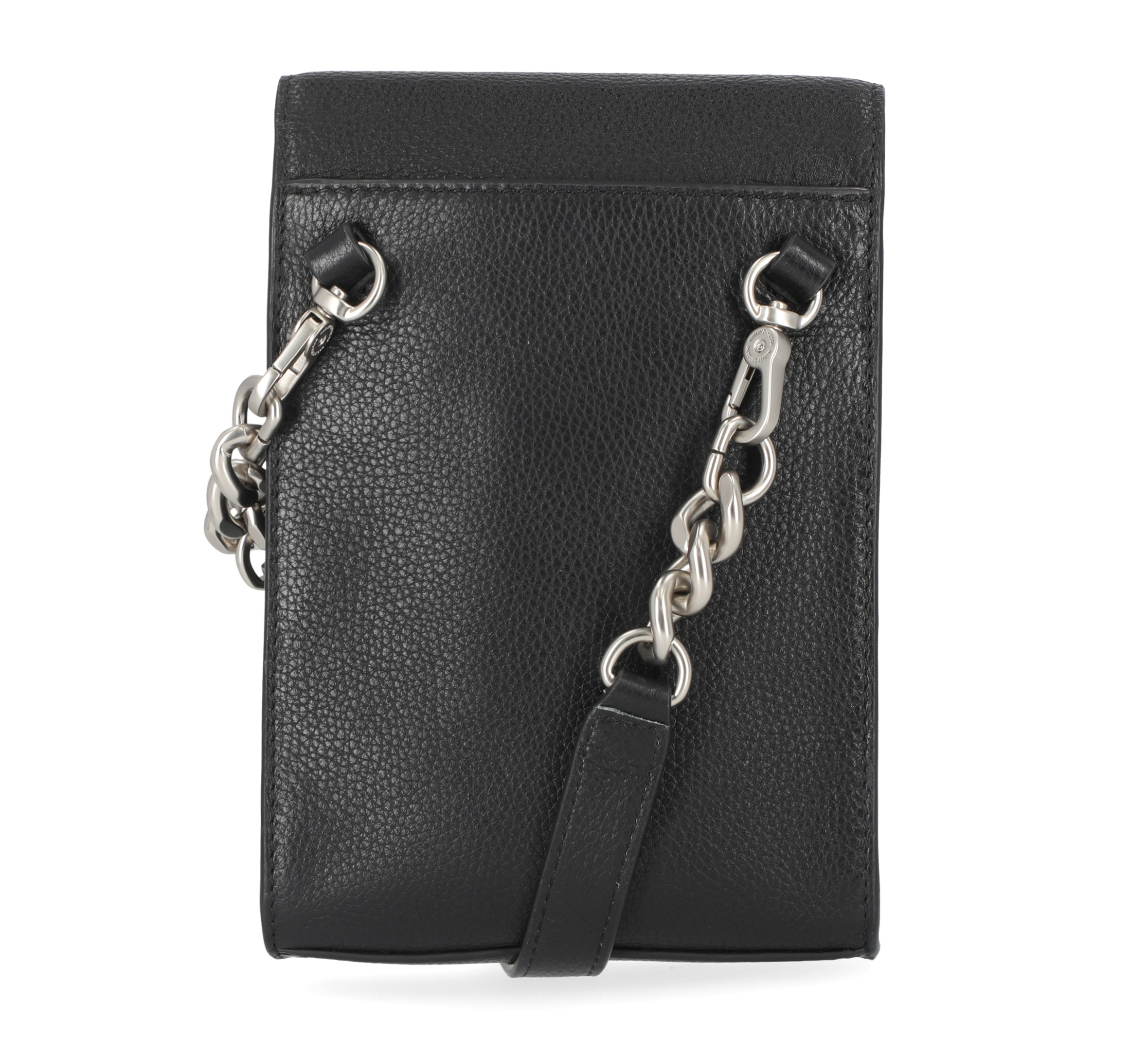 Women's Iconic Bar & Shield Chain Hip Leather Bag