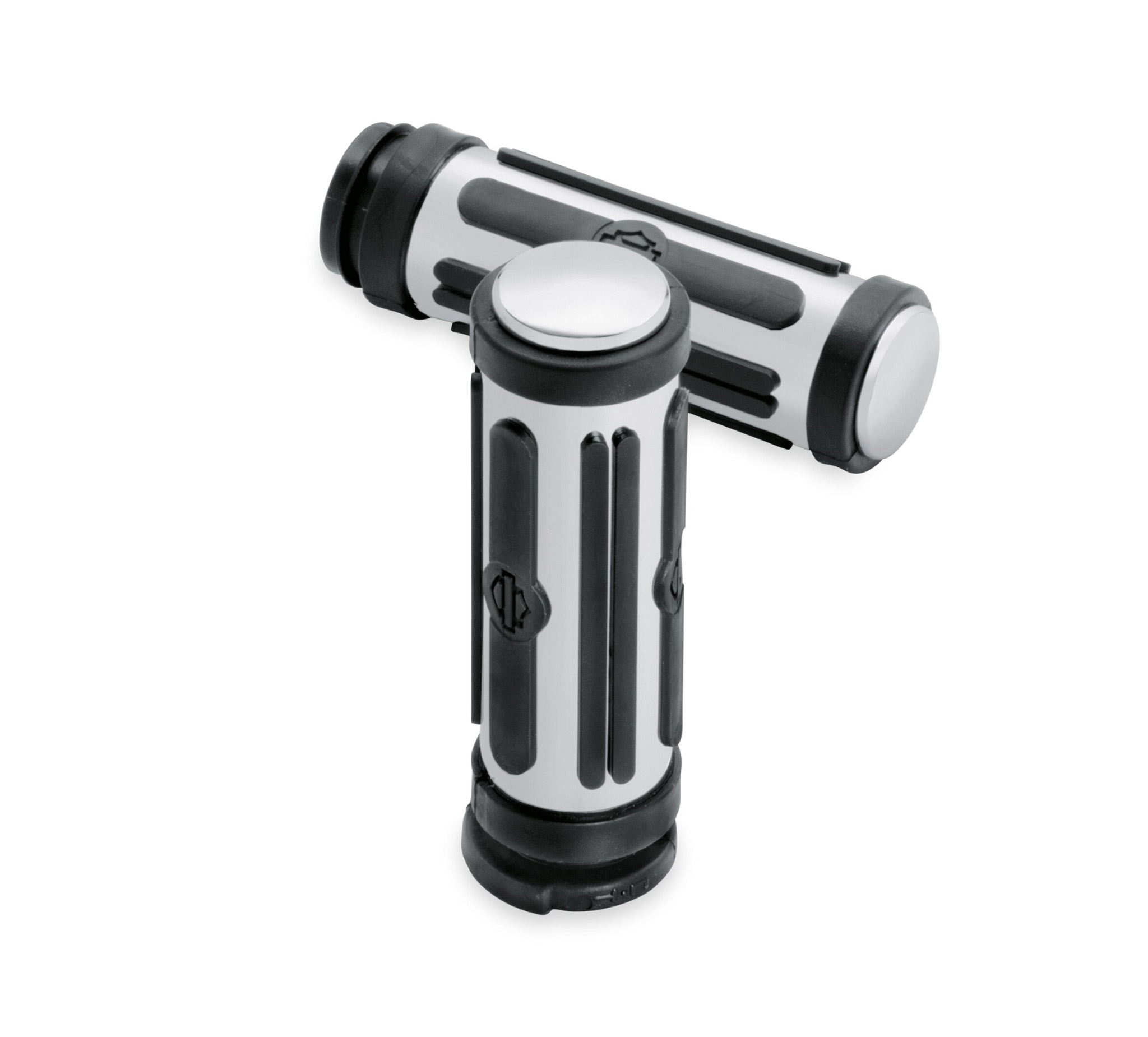 Chrome and Rubber Hand Grips