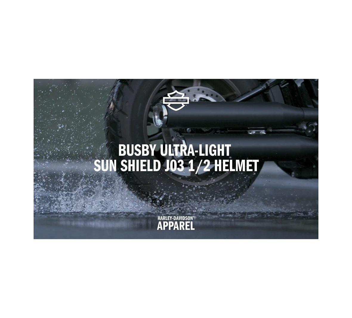 Busby Ultra-Light Sun Shield J03 1/2 Helmet