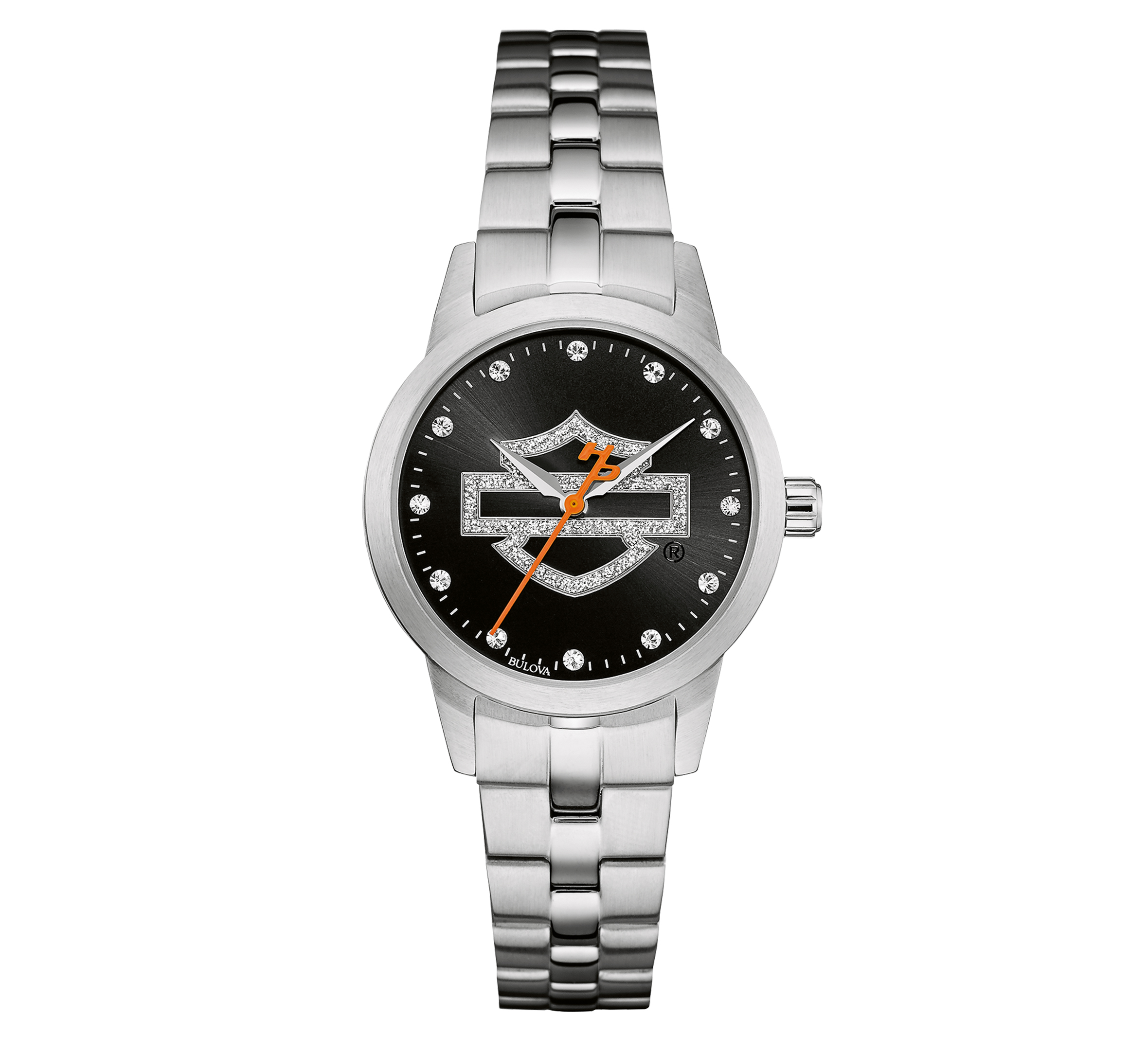 Women's Glitter  Open Bar & Shield Crystal Watch
