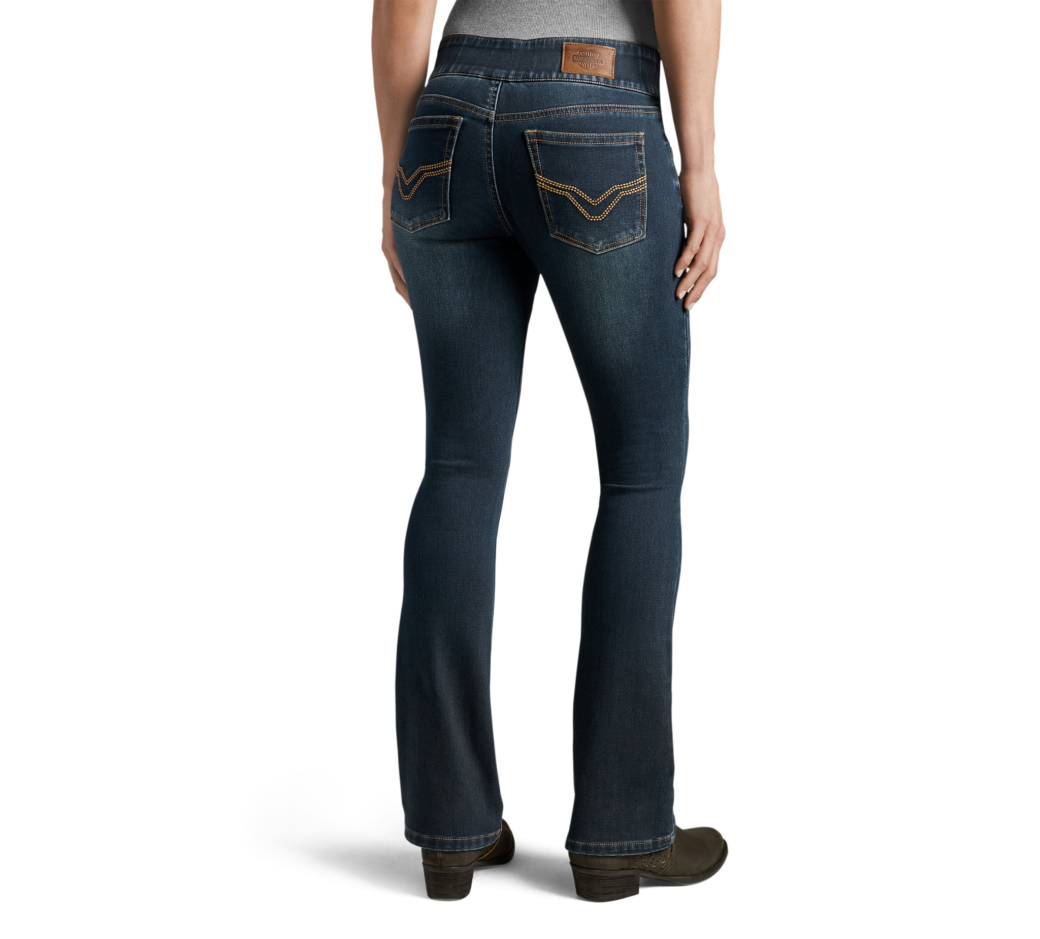 Women's Bootcut Stretch Waistband Jeans - Petite