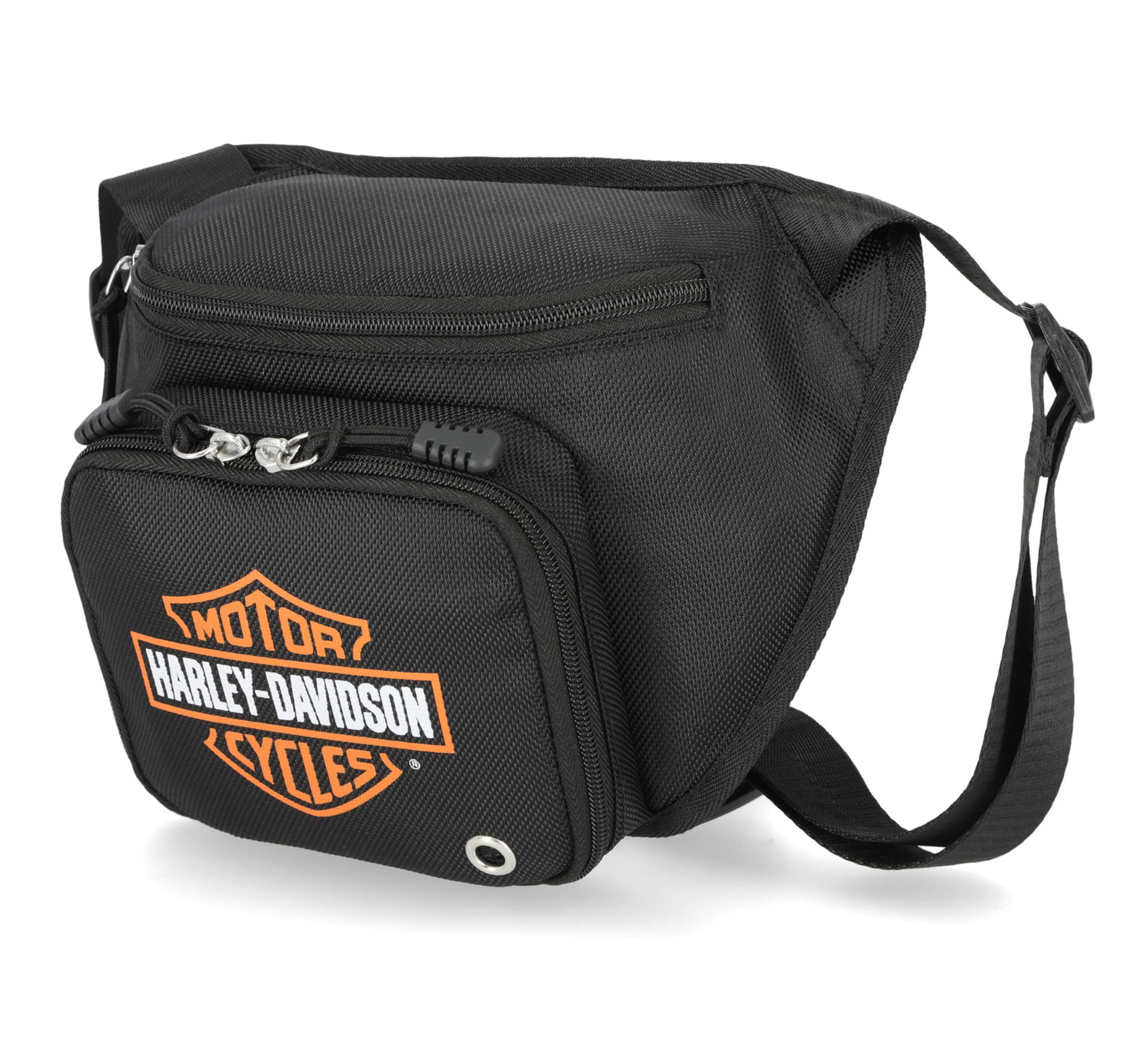 Harley-Davidson Borsa Da Viaggio Grigia Con Logo Bar & Shield | 50x23x25 Cm | Leggera E Impermeabile