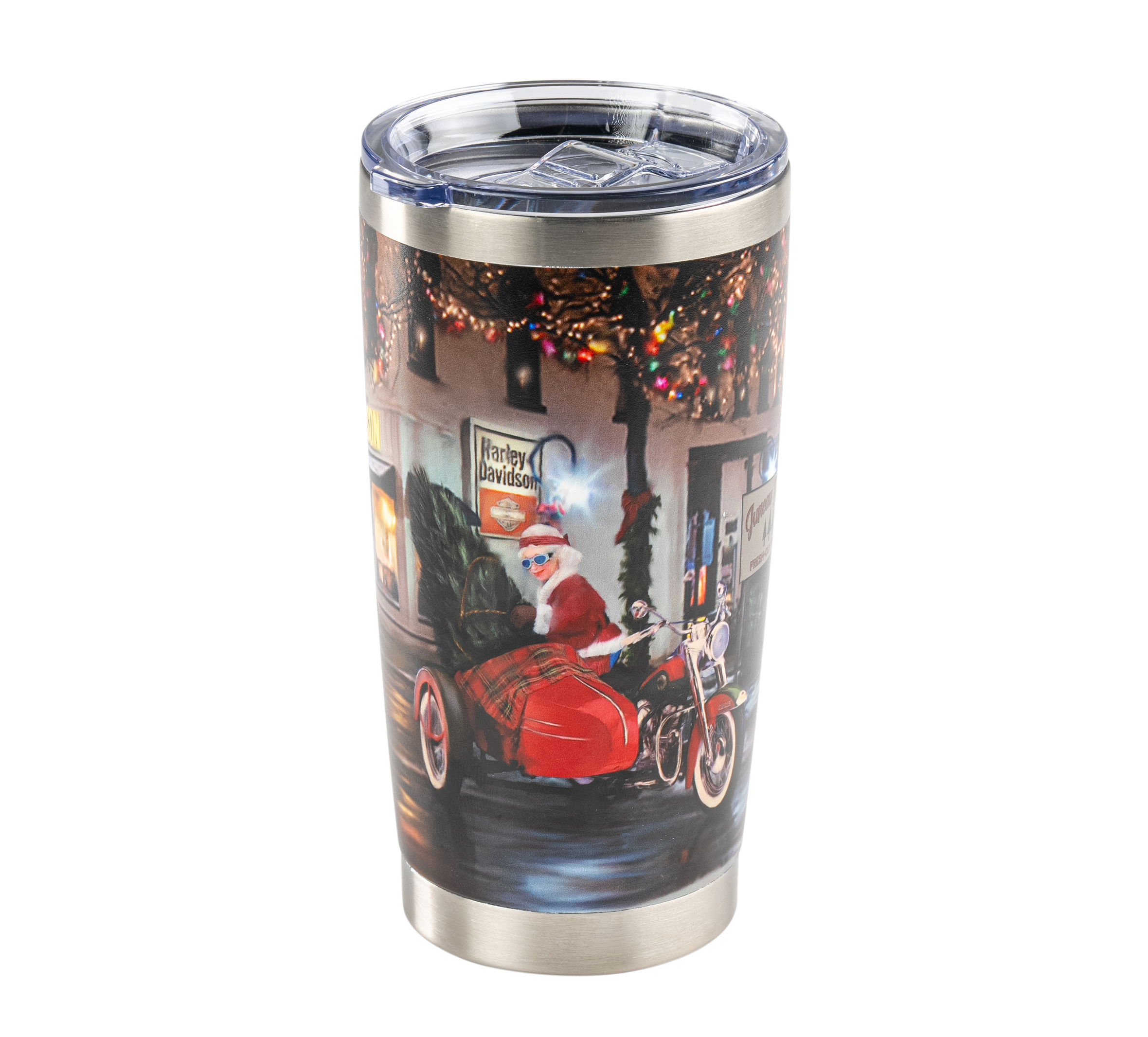 Biker Santa Travel Mug