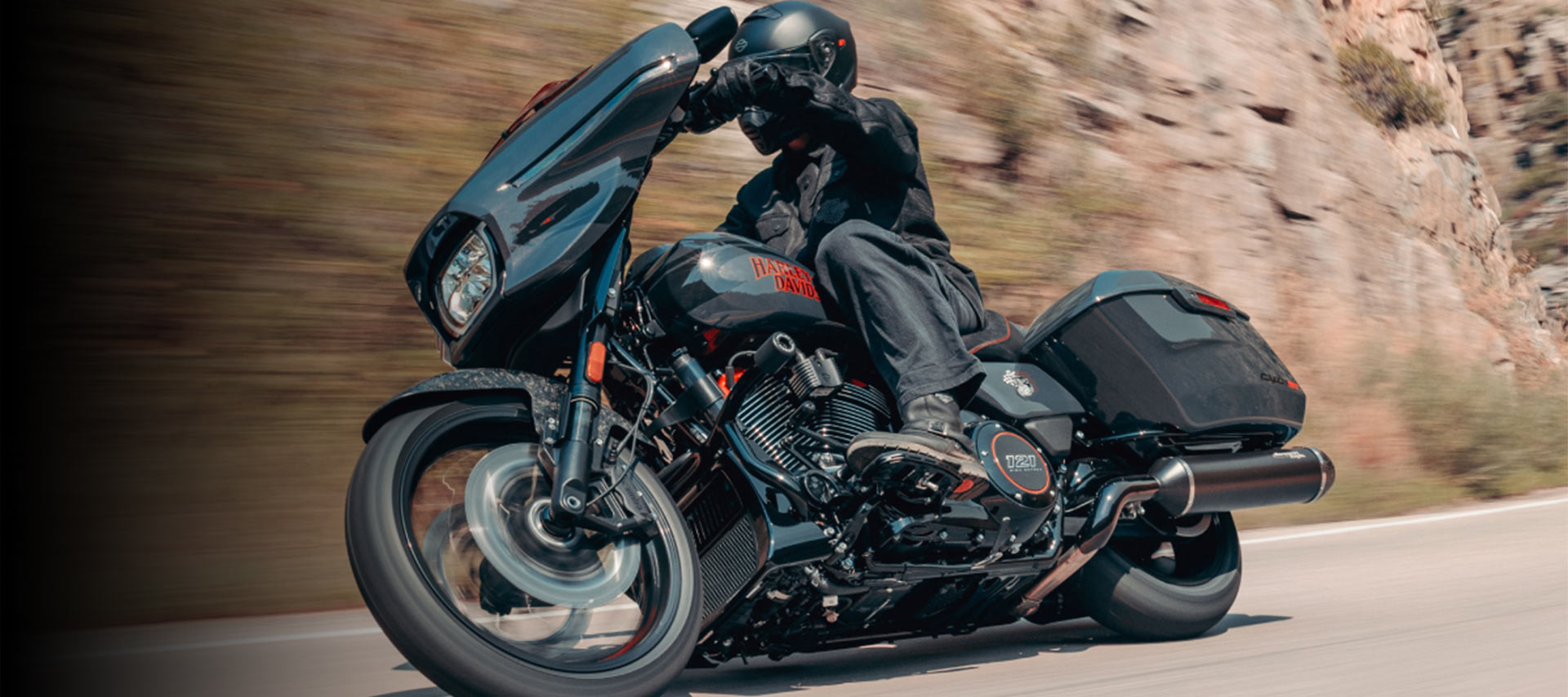 2026 CVO Street Glide ST Riding Shot