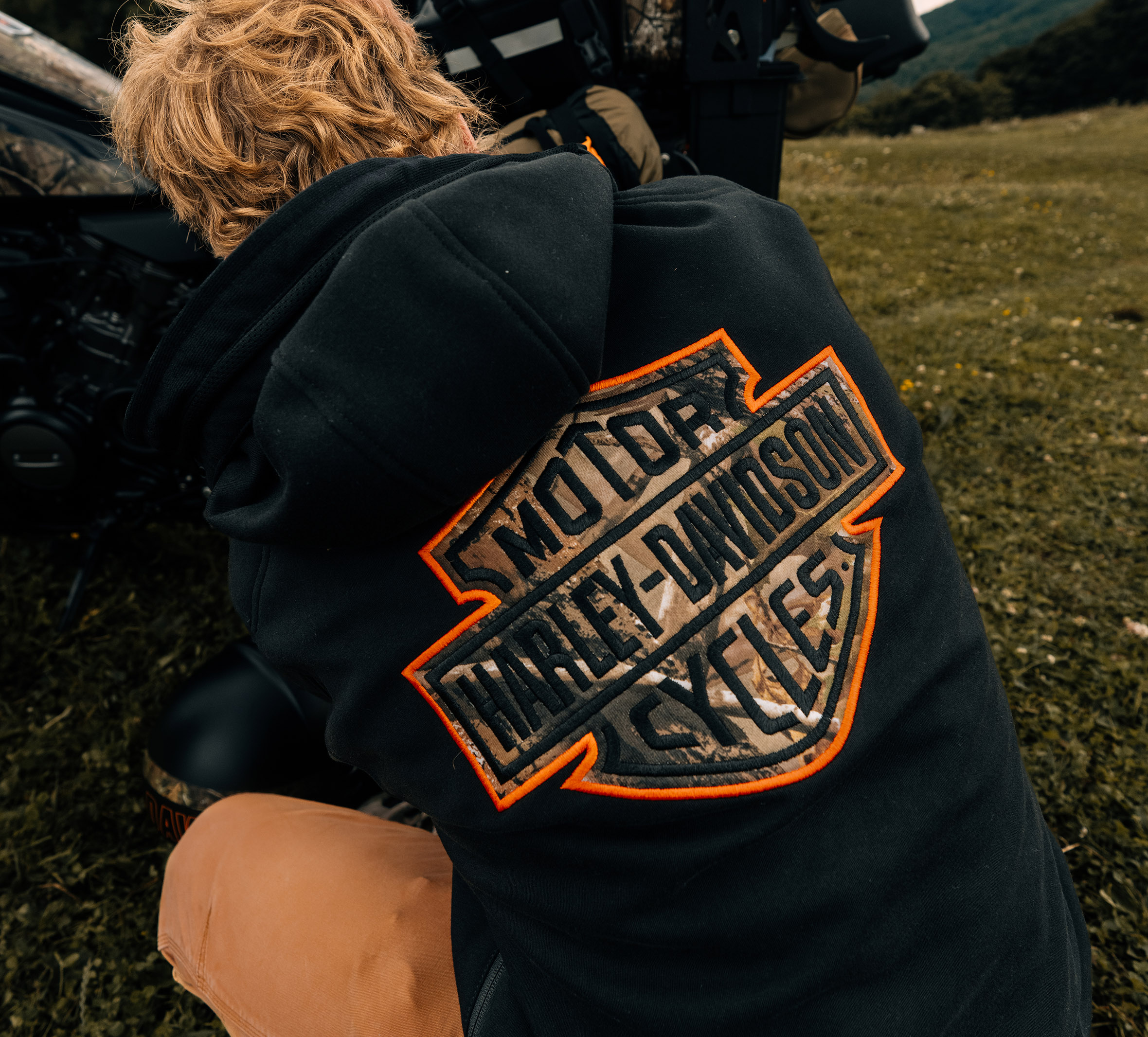Men's Harley-Davidson x Realtree Deflector Hooded Riding Fleece