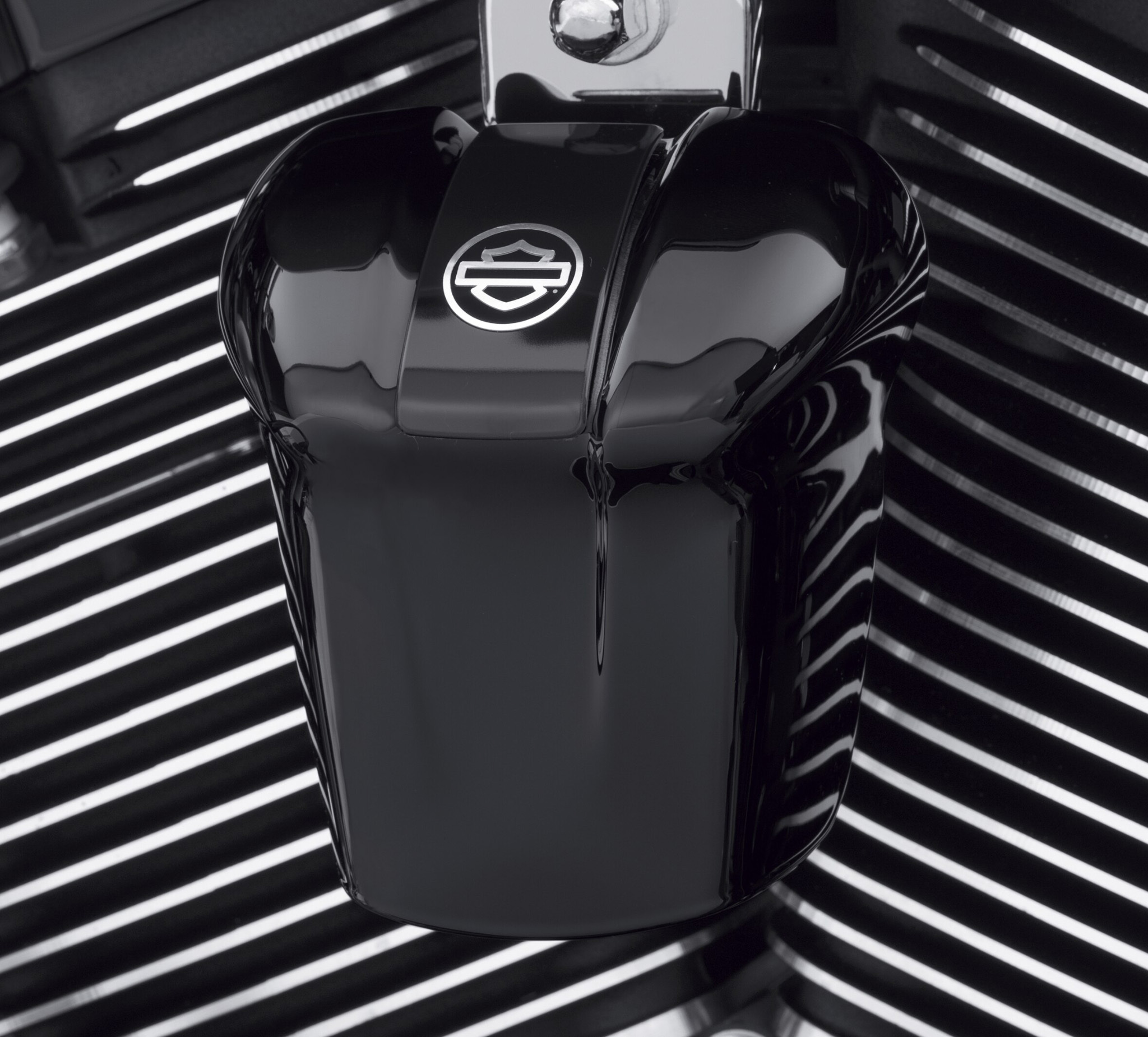 Waterfall Style Horn Cover - Gloss Black