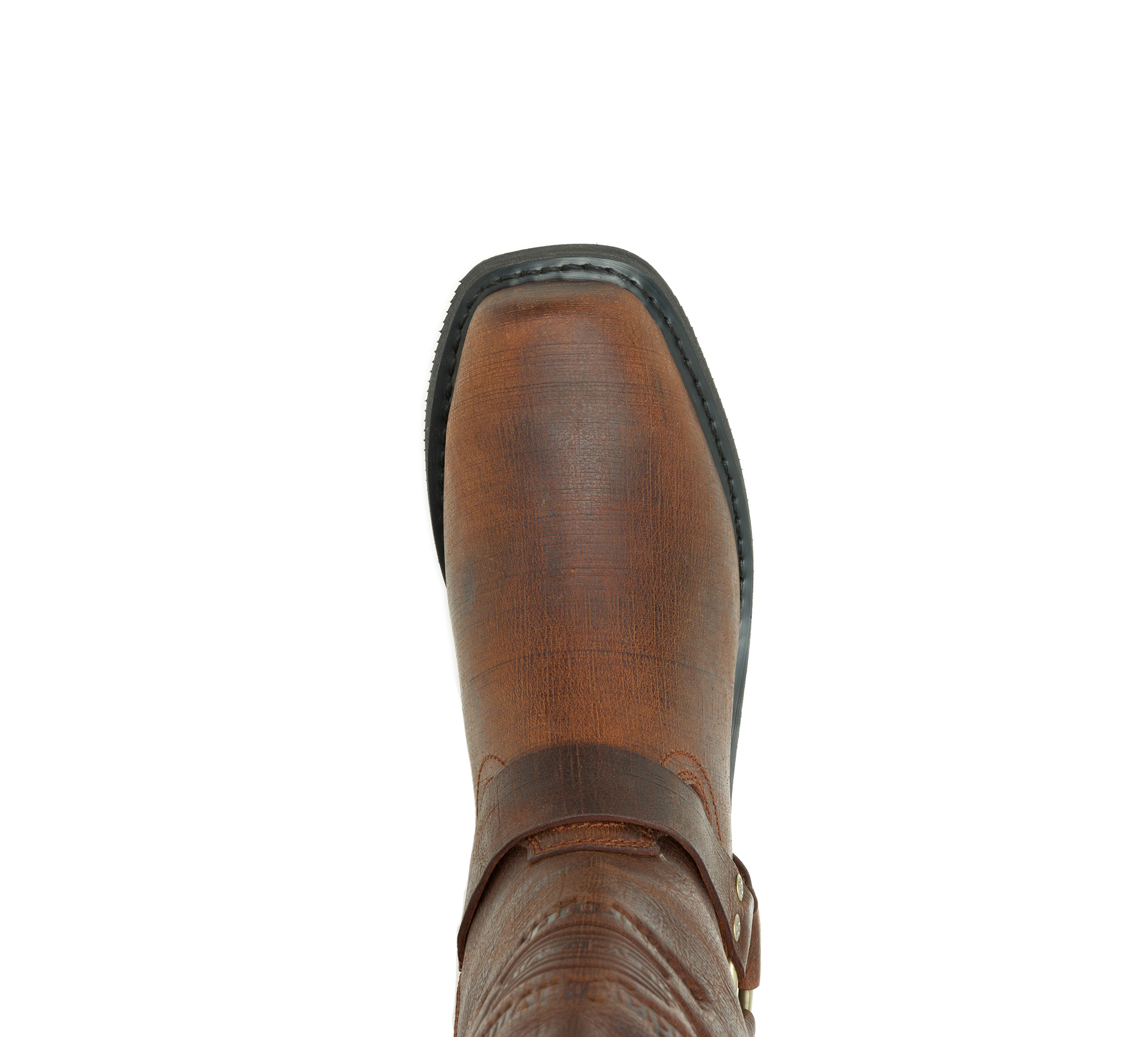 Harley-Davidson Stivali Uomo Hustin Waterproof - Pelle Pieno Fiore - Suola In Gomma - Altezza 27,9 Cm